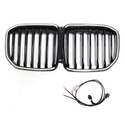2019-2022 Fit BMW X7 G07 Single Slat Gloss Black Front Kidney Grill Grille