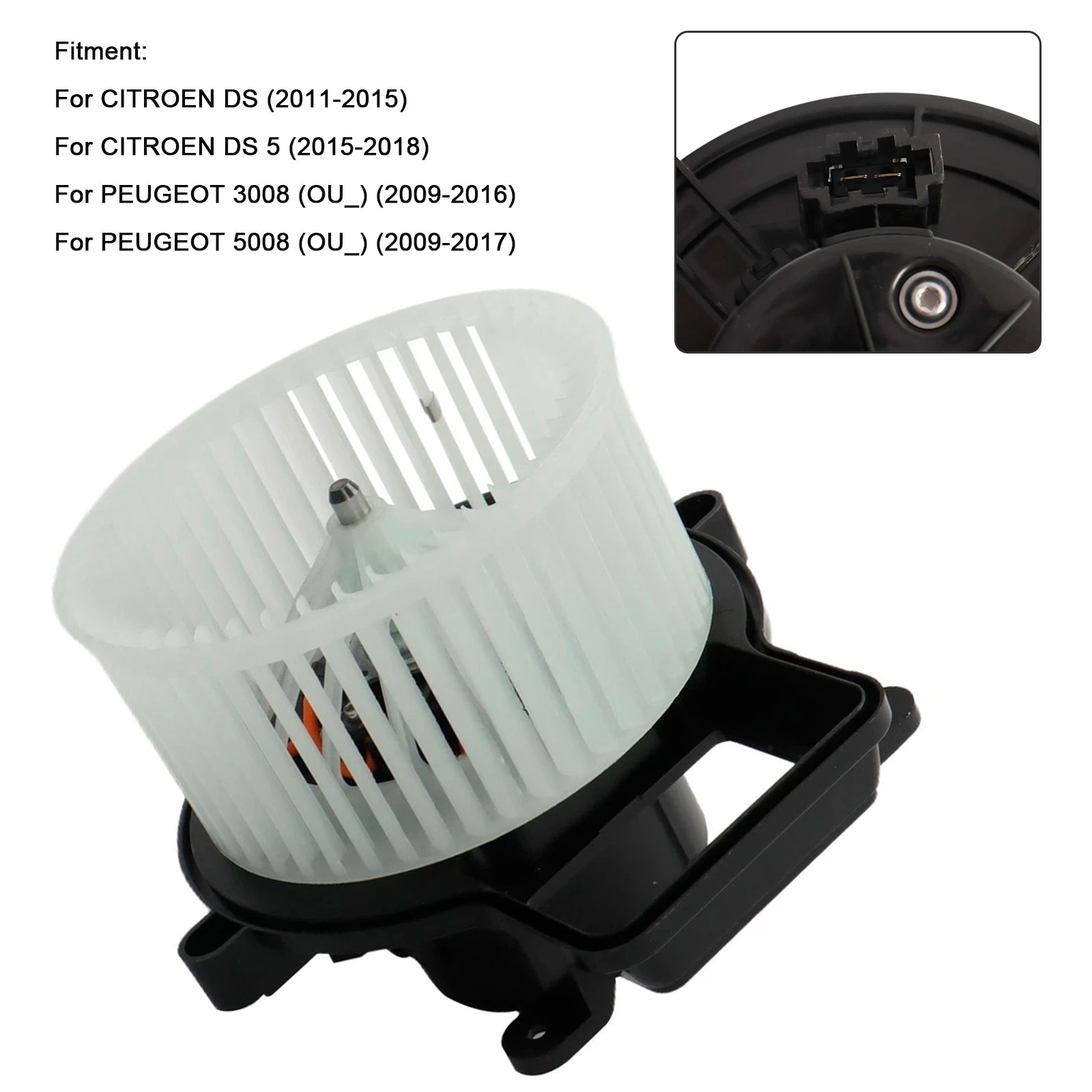 HVAC Blower Motor Fan Front 6441CP White For PEUGEOT 3008 2009-2016