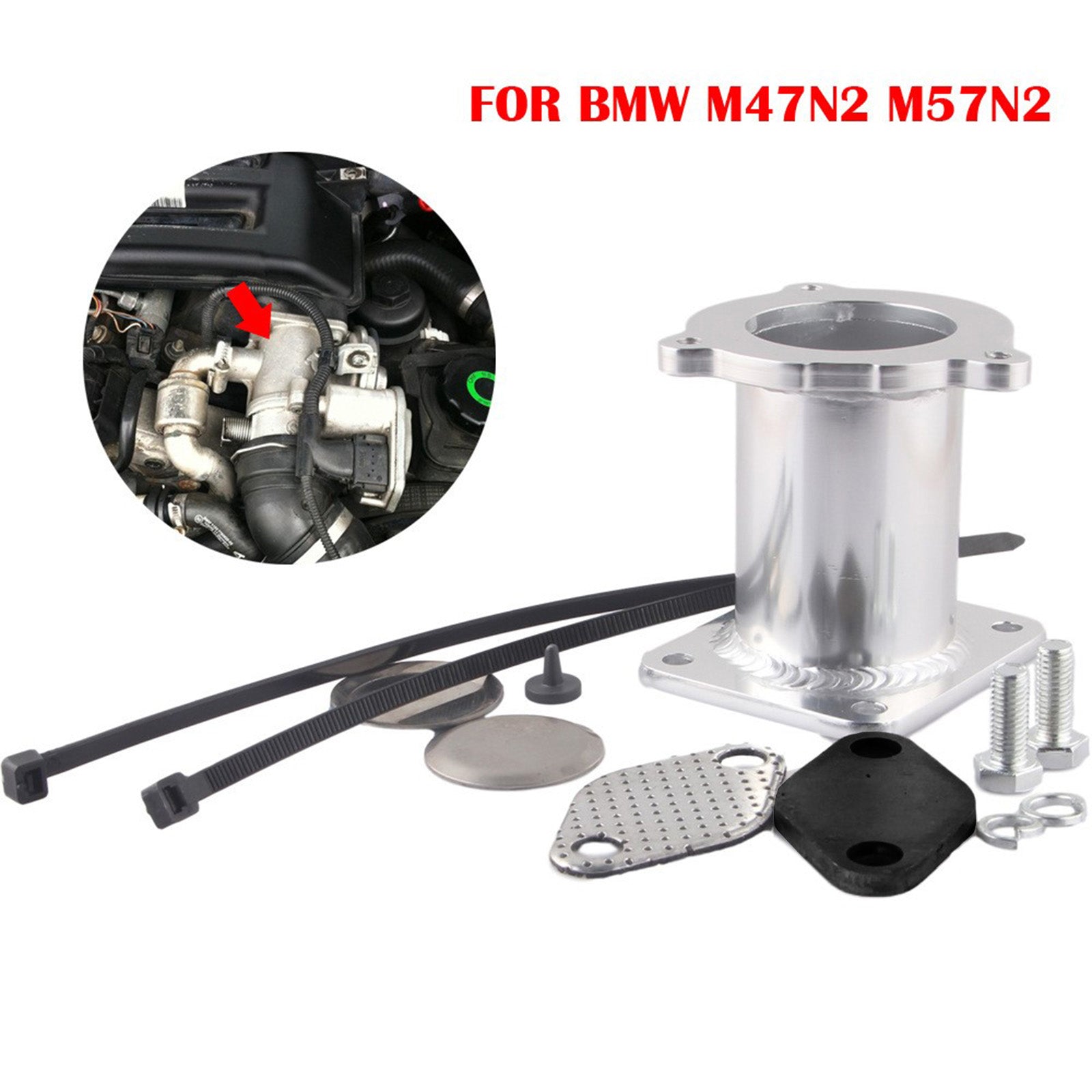 2005-2009 BMW 3 series E93 330d EGR Delete Blanking Blank M47N2 M57N2