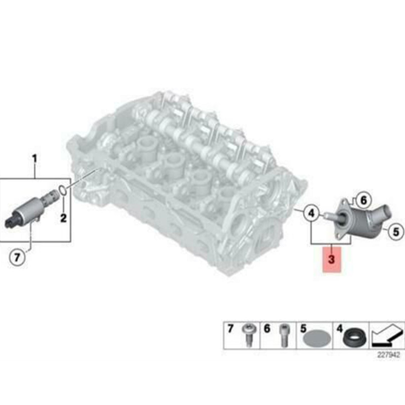 2011-2013 Mini Cooper Hatchback S, and JCW (R56) Eccentric Shaft Valvetronic Motor Actuator 11377591588