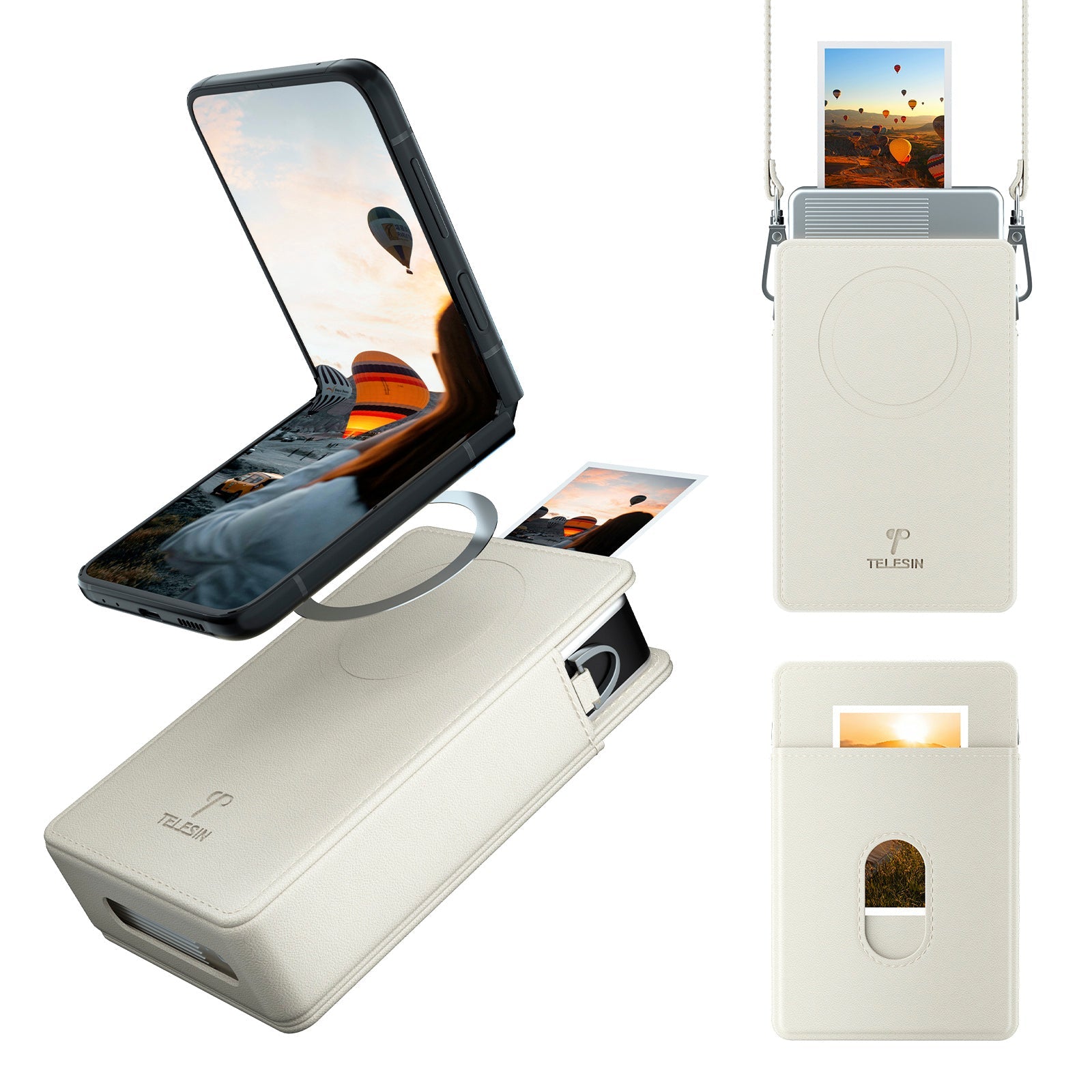Storage Bag Mobile Phone Camera Magnetic Bag For Xiaomi Pocket Photo Printer 1s
