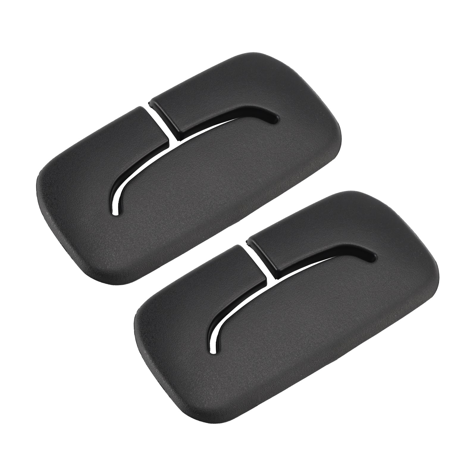 2X Rear Black Seat Belt Bezel 1AP31DX9AA For Jeep Wrangler JK 2011-2018