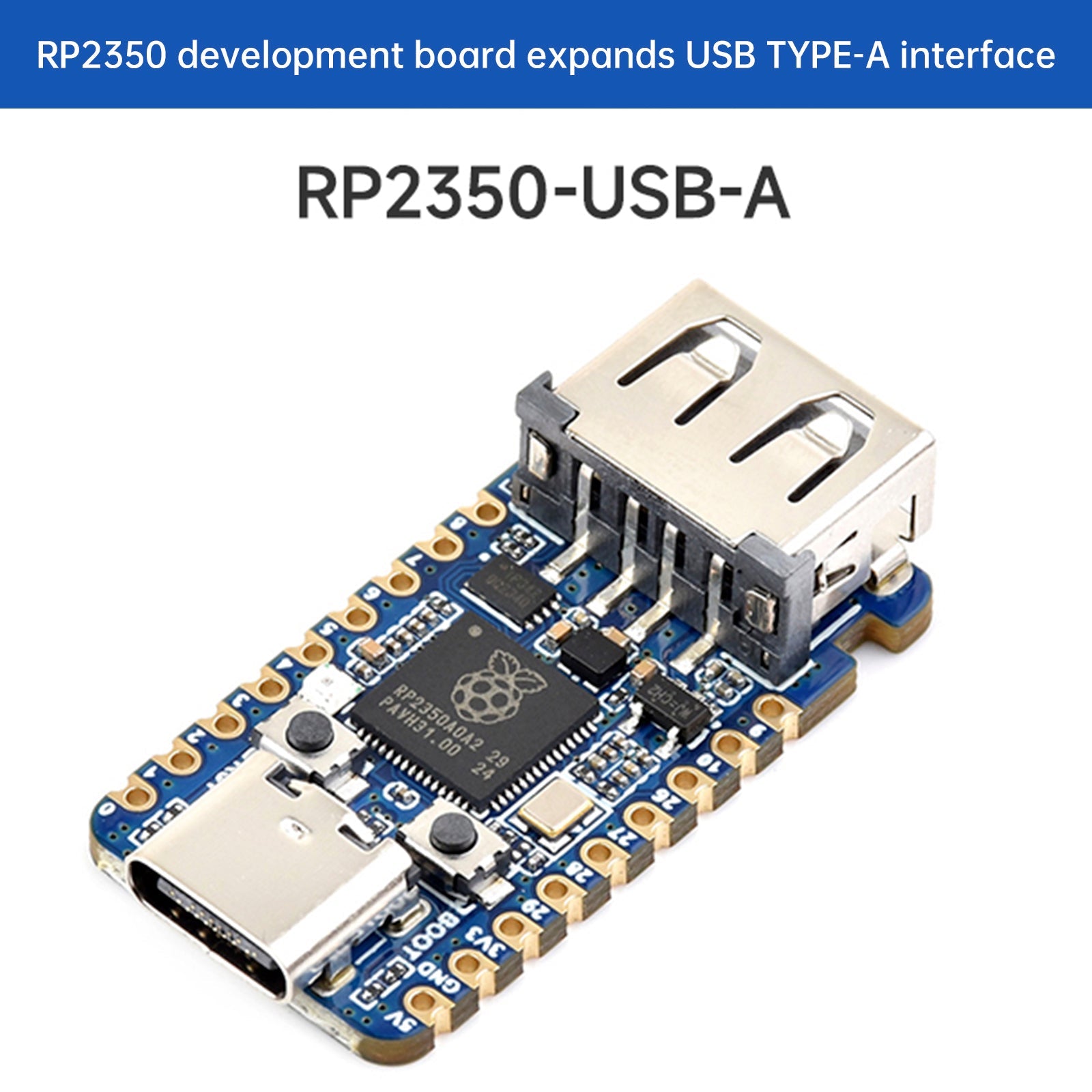 Raspberry Pi RP2350A USB Development Board Dual-Architecture Microcontroller