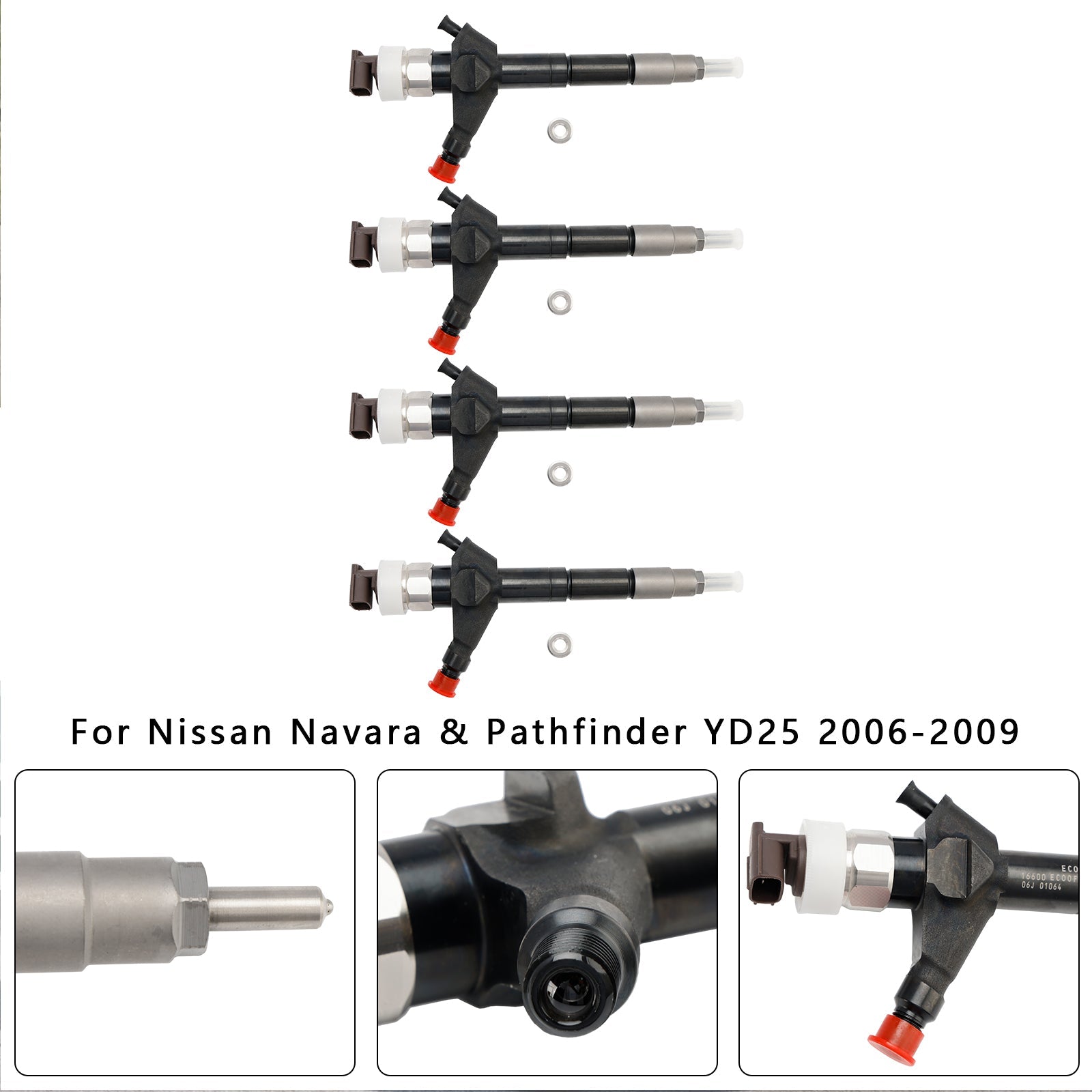 Nissan Navara 2.5 dCi 4PCS Fuel Injector 16600-EB70A 095000-6250