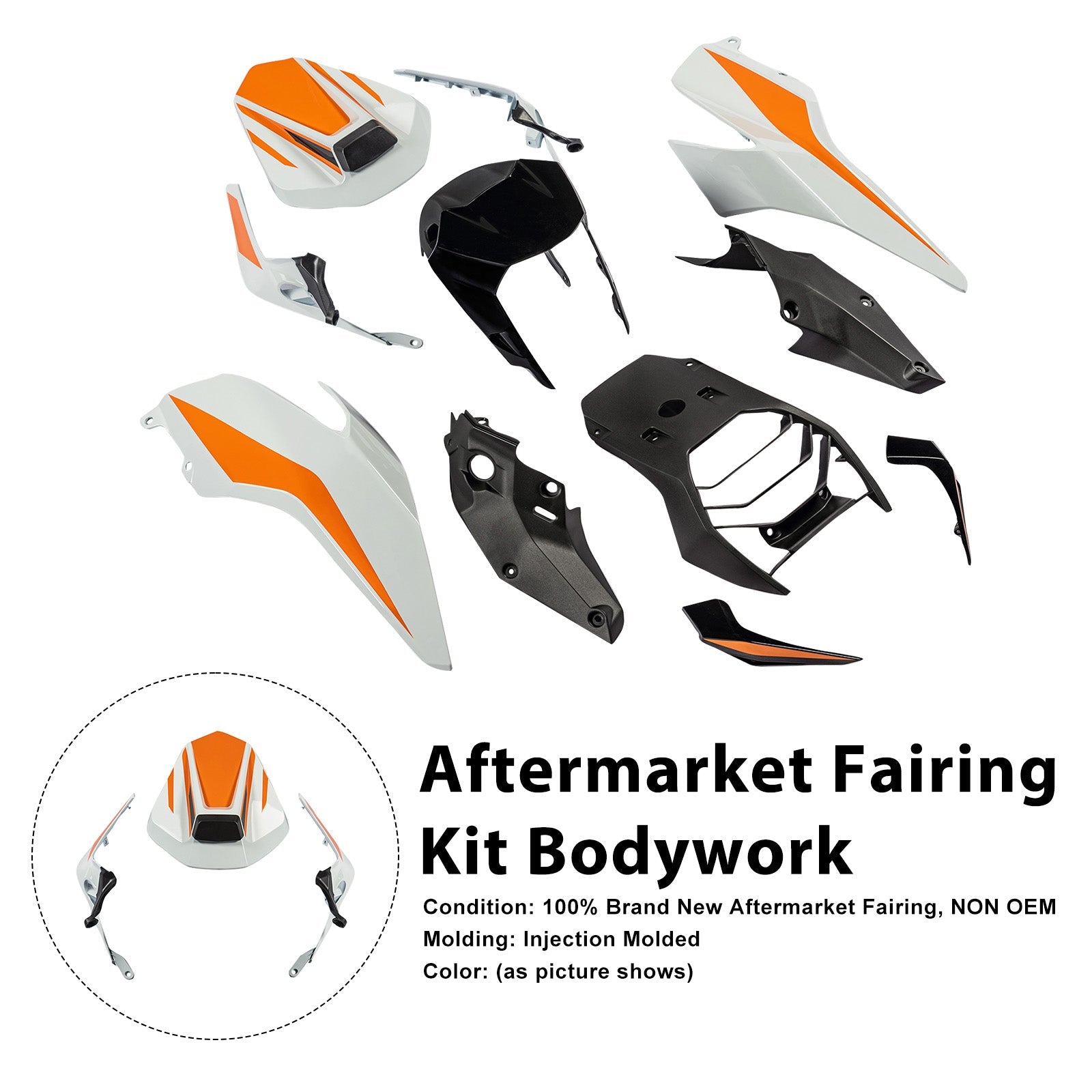 Injection Bodywork Fairing Kit for 390 DUKE 2017-2023