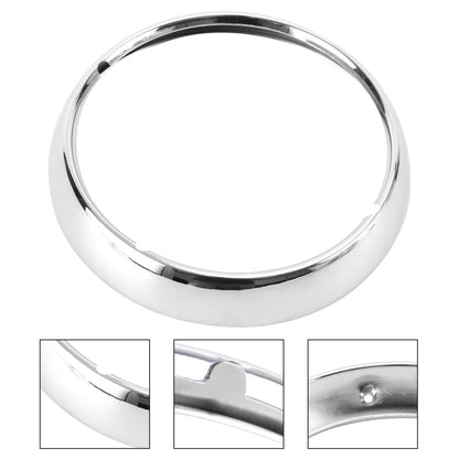 Touring Road King 67712-83A Generic 7" Chrome Headlight Trim Ring Light Cover