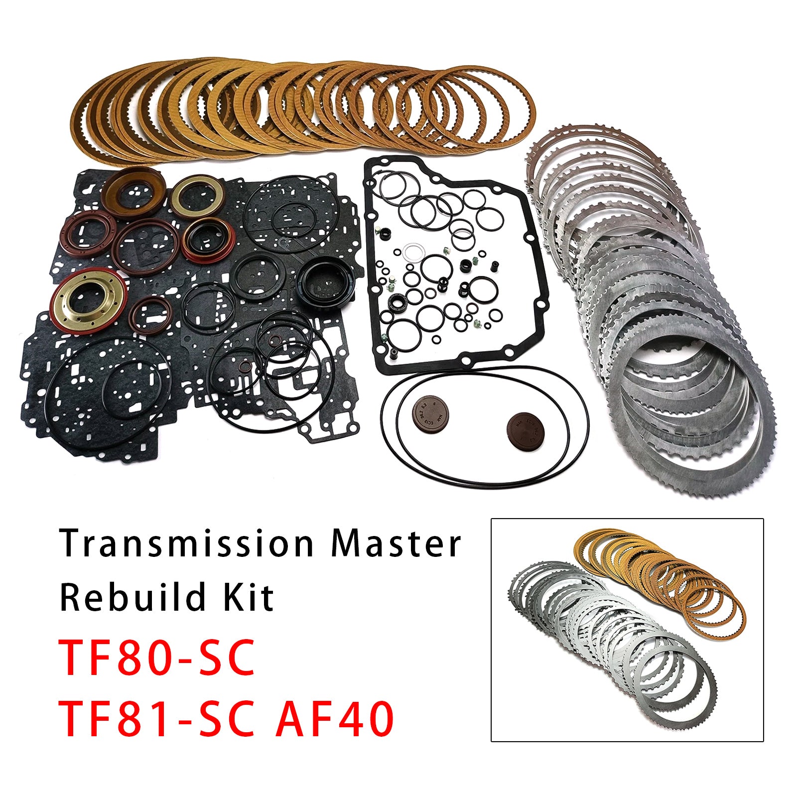 2010-2012 For Cadillac SRX V6 2.8 Transmission Master Rebuild Kit TF80-SC TF81-SC AF40