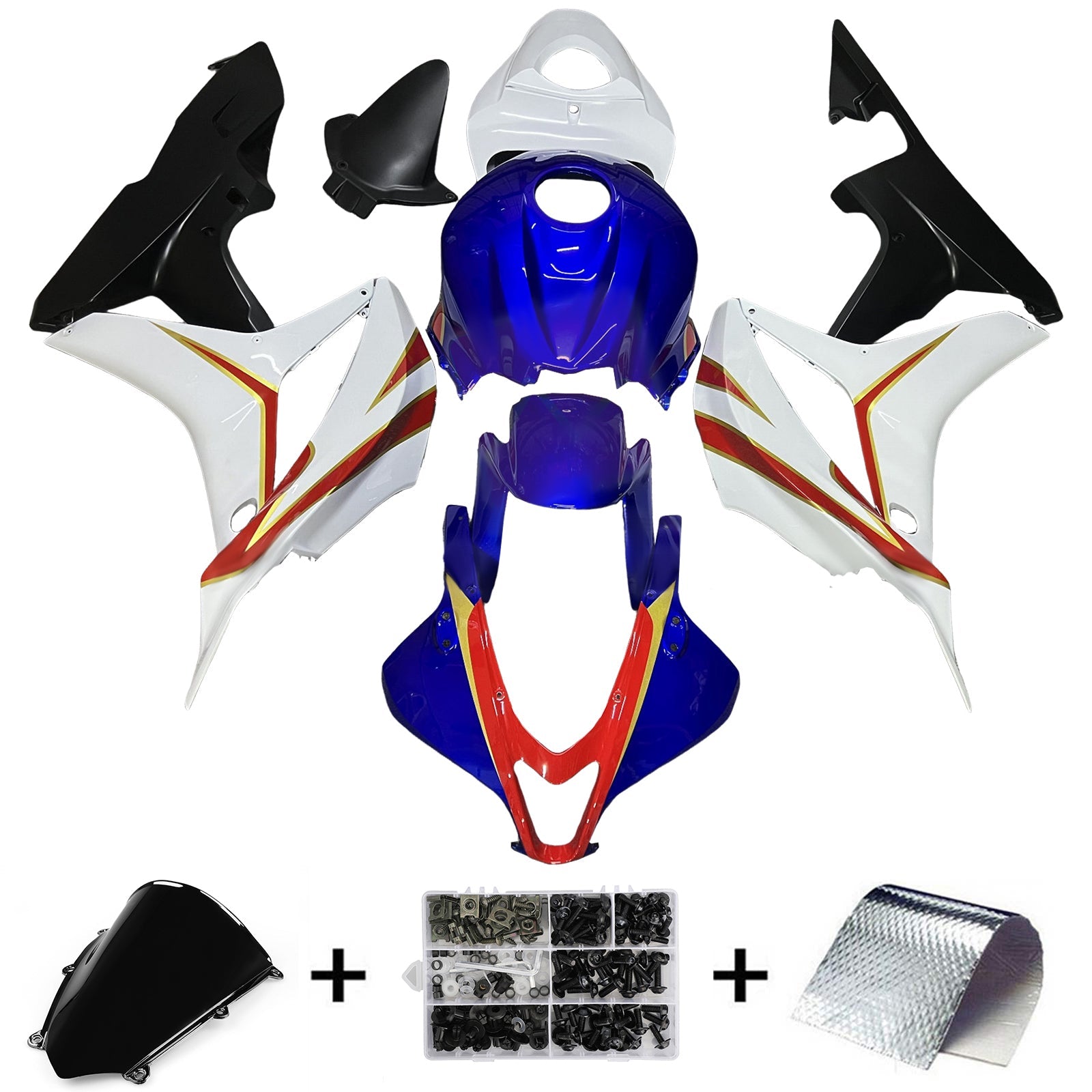Injection Fairing Kit Bodywork Plastic ABS For Honda CBR600RR 2007-2008 F5