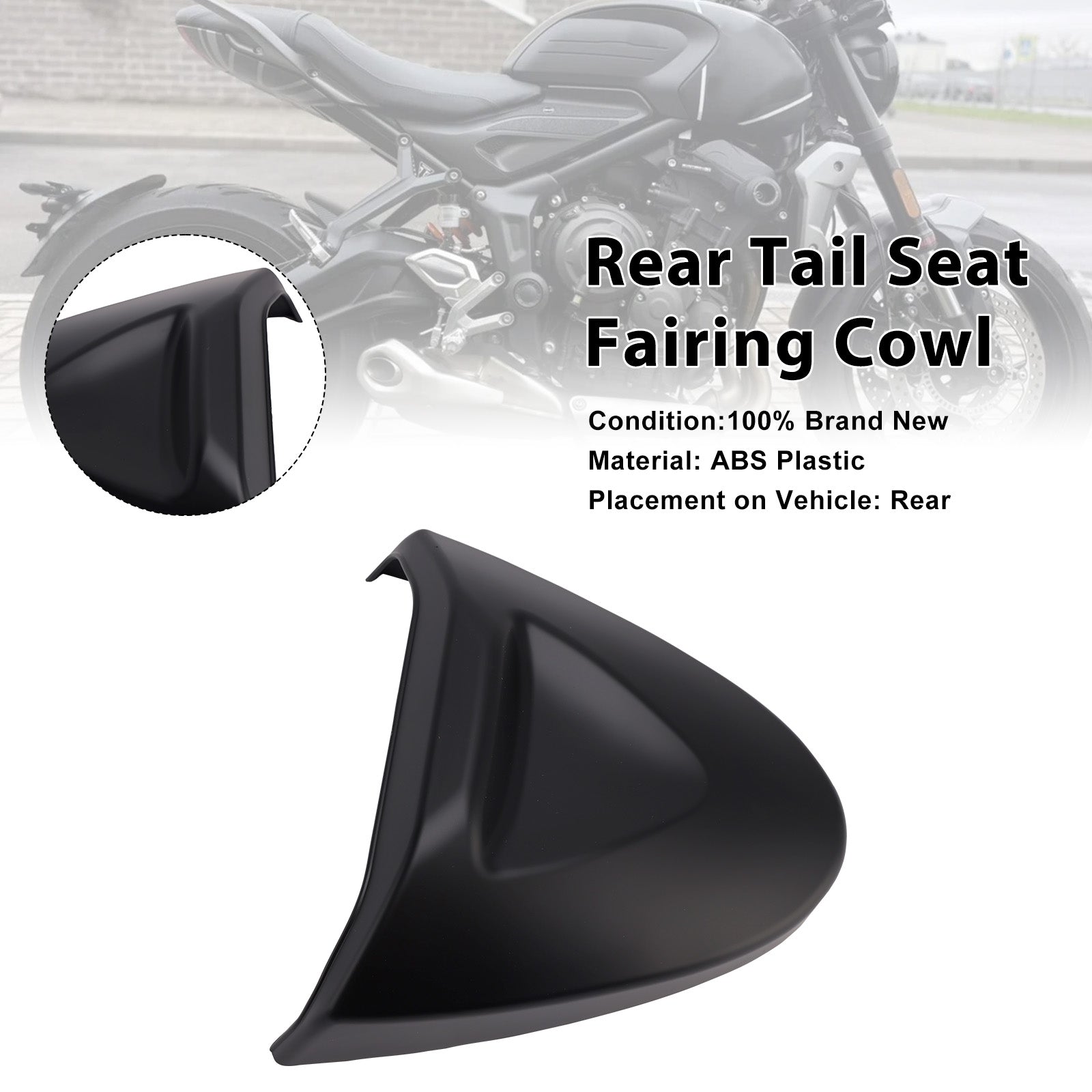 Rear Tail Seat Fairing Cowl Cover For Trident 660 2022-2025