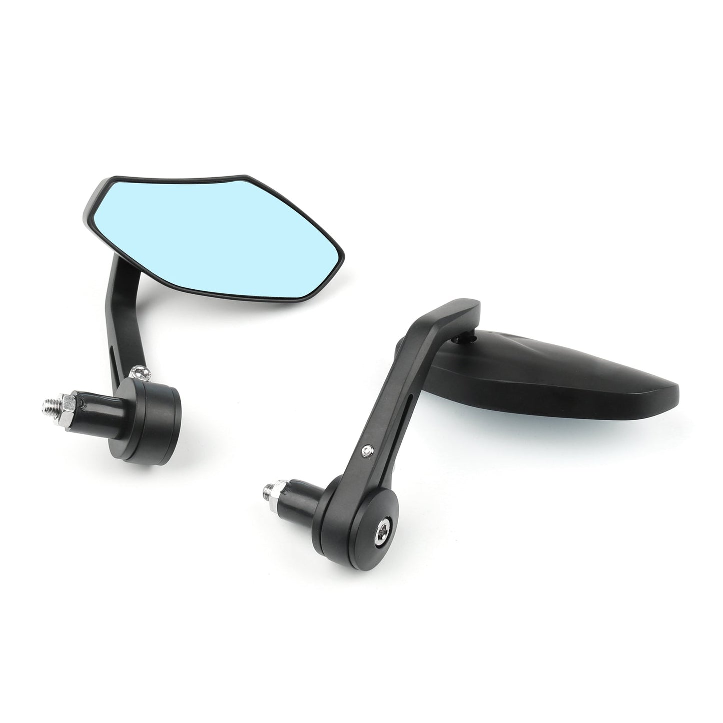 7/8" 1" Aluminum Rear View Side Mirror Handle Bar End For Motorcycle Generic