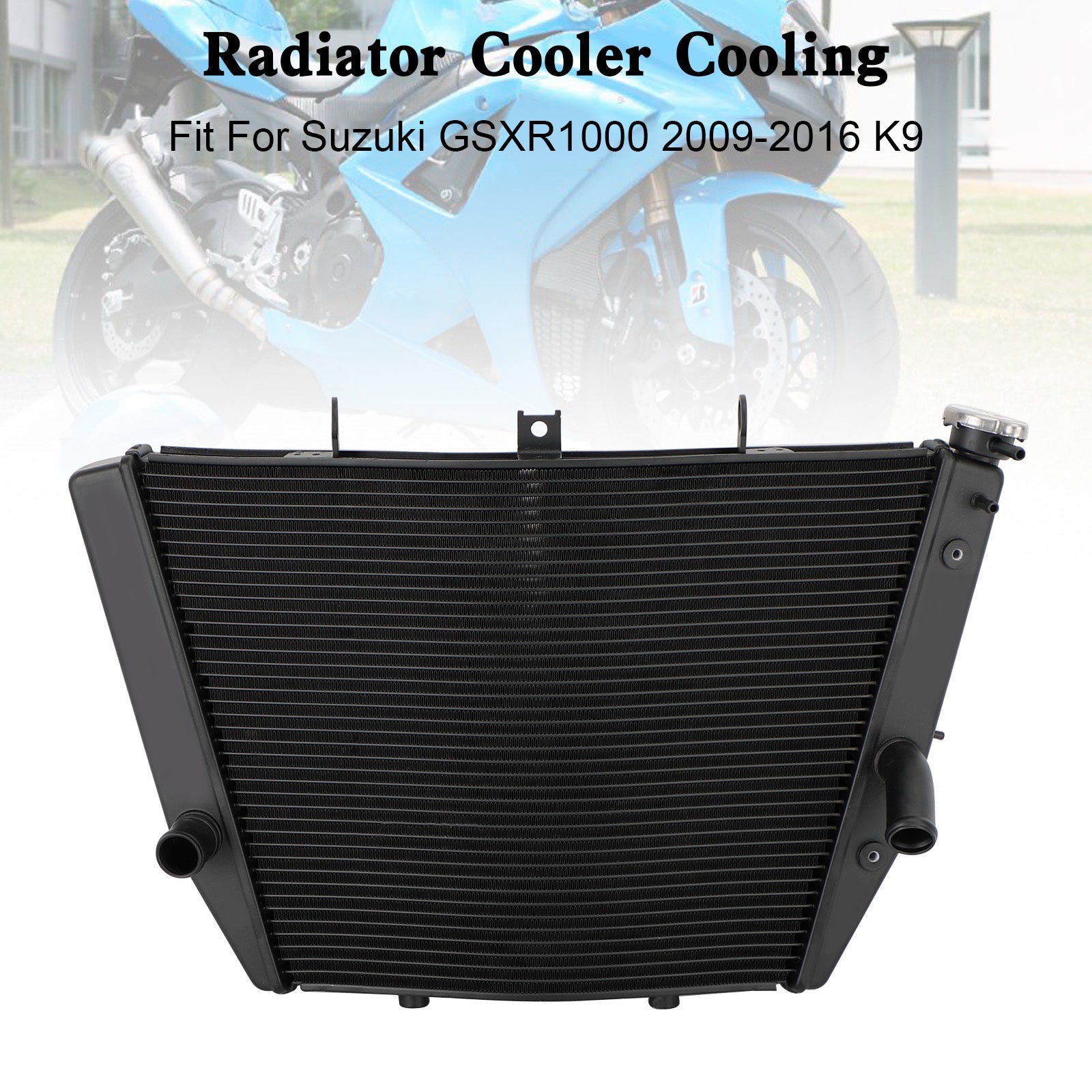 2009-2016 Suzuki GSXR1000 GSX-R1000 K9 Engine Radiator Cooler Cooling