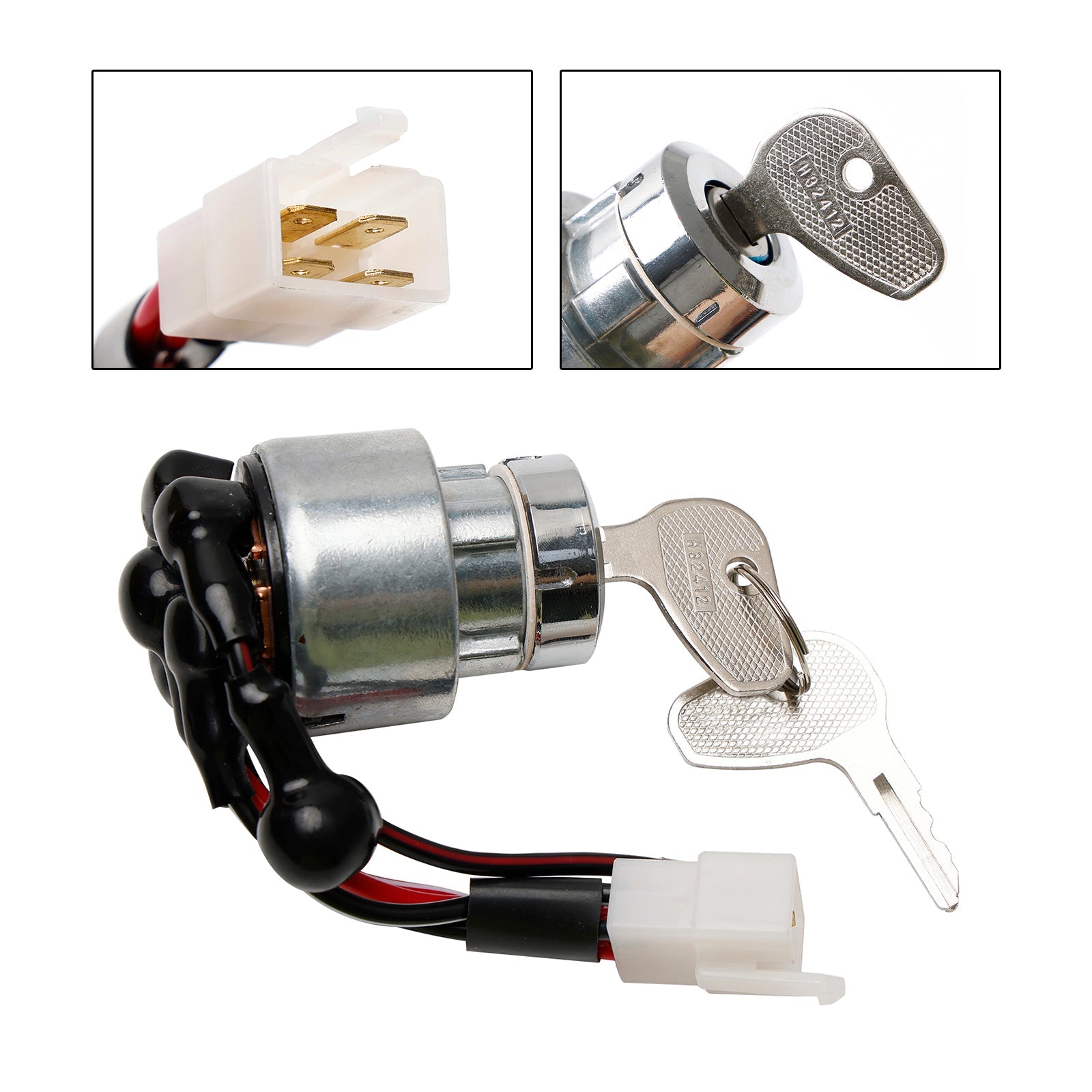 Ignition Switch W/2 Keys 38180-31800 Fits For Kubota L1802 L2002 L2202 Tractor