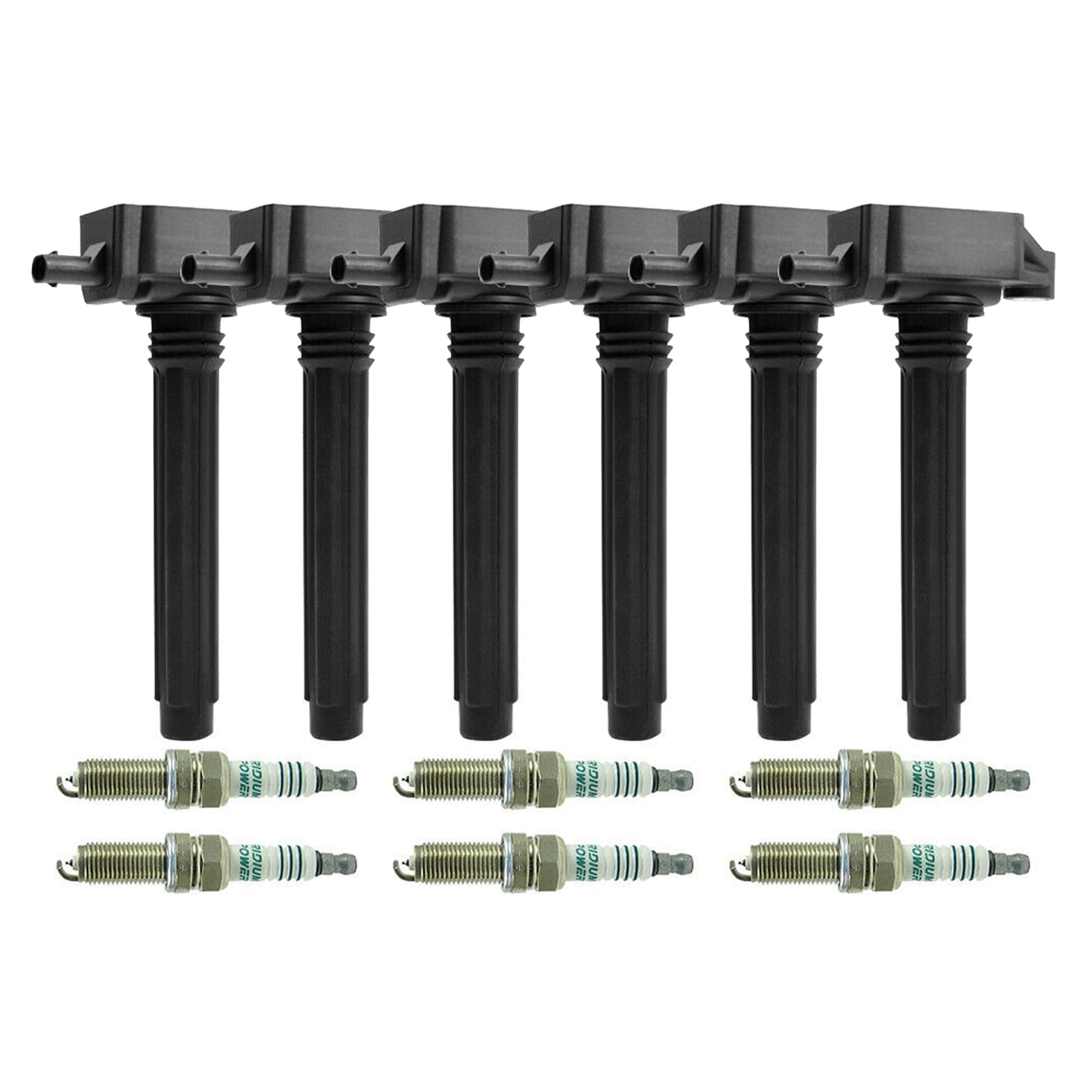 2014-2017 Ram ProMaster 2500 3.6L V6 6pcs Ignition Coil +Spark Plug UF648 0221504032
