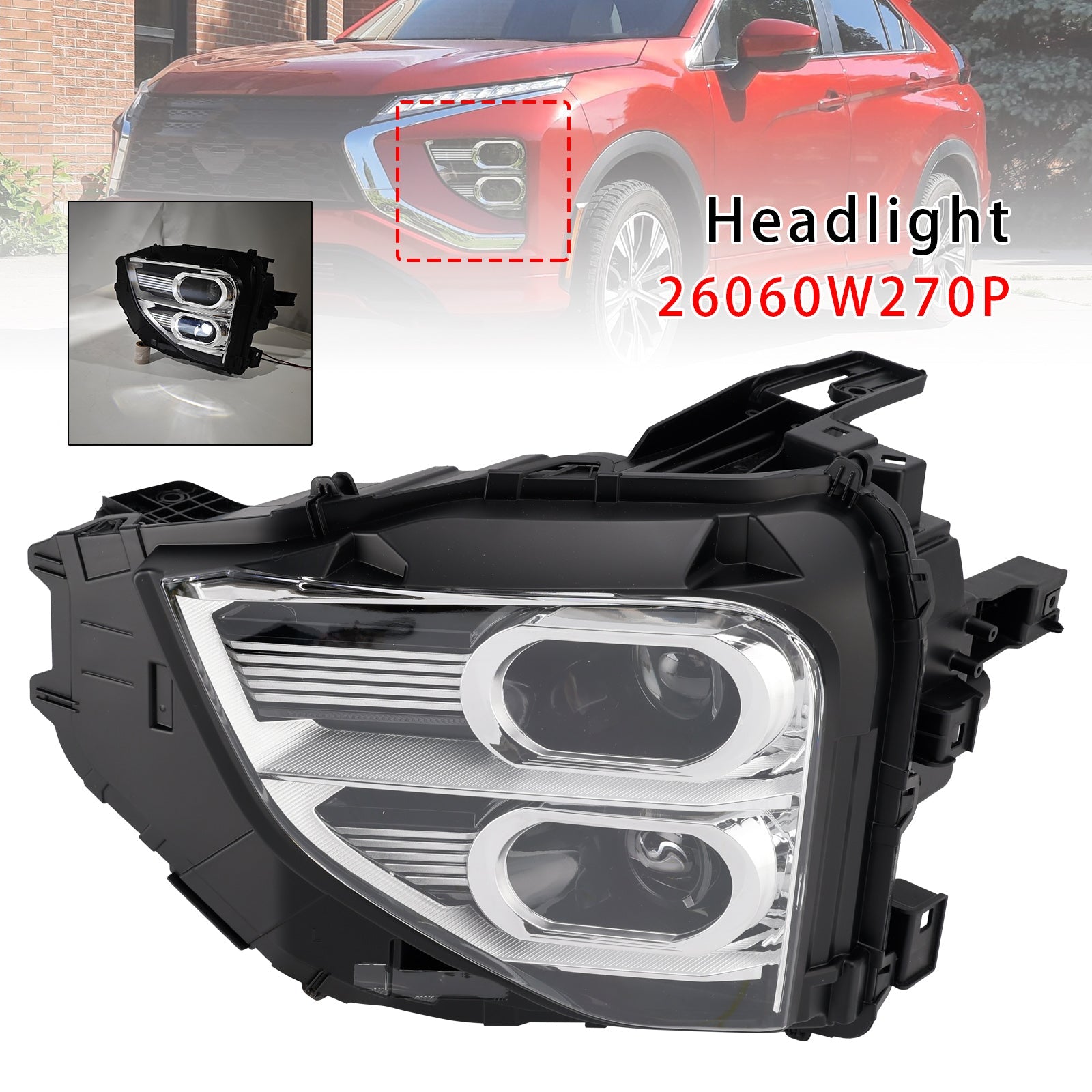 2022-2025 Mitsubishi Eclipse Cross Front Left LED Headlight 26060W270P