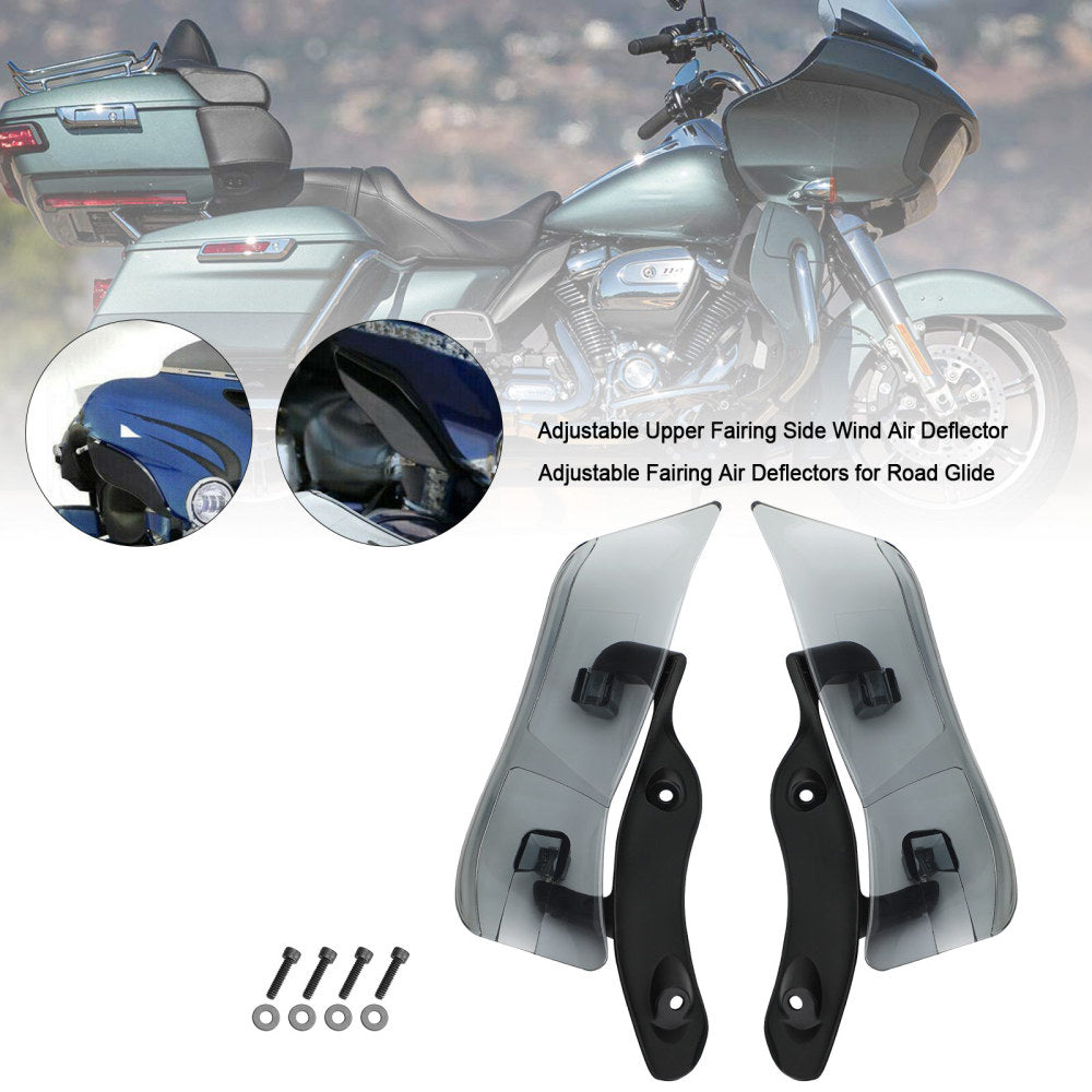 15-20 Road Glide Generic Adjustable Upper Fairing Side Wind Air Deflector