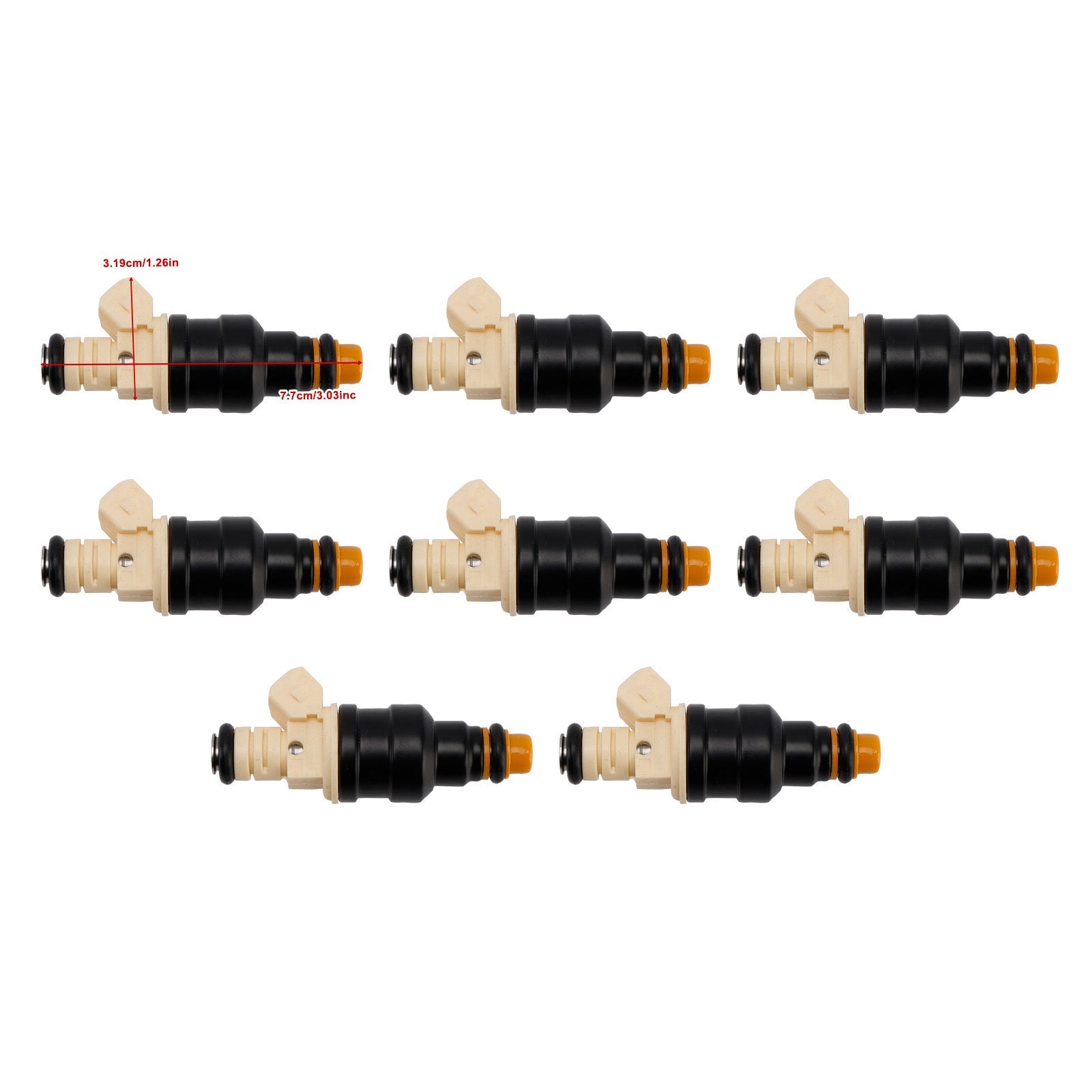 For 08/1986-07/1991 Porsche 928 Coupe 5.0 S,S4 8PCS Fuel Injector 0280150730 FJ201