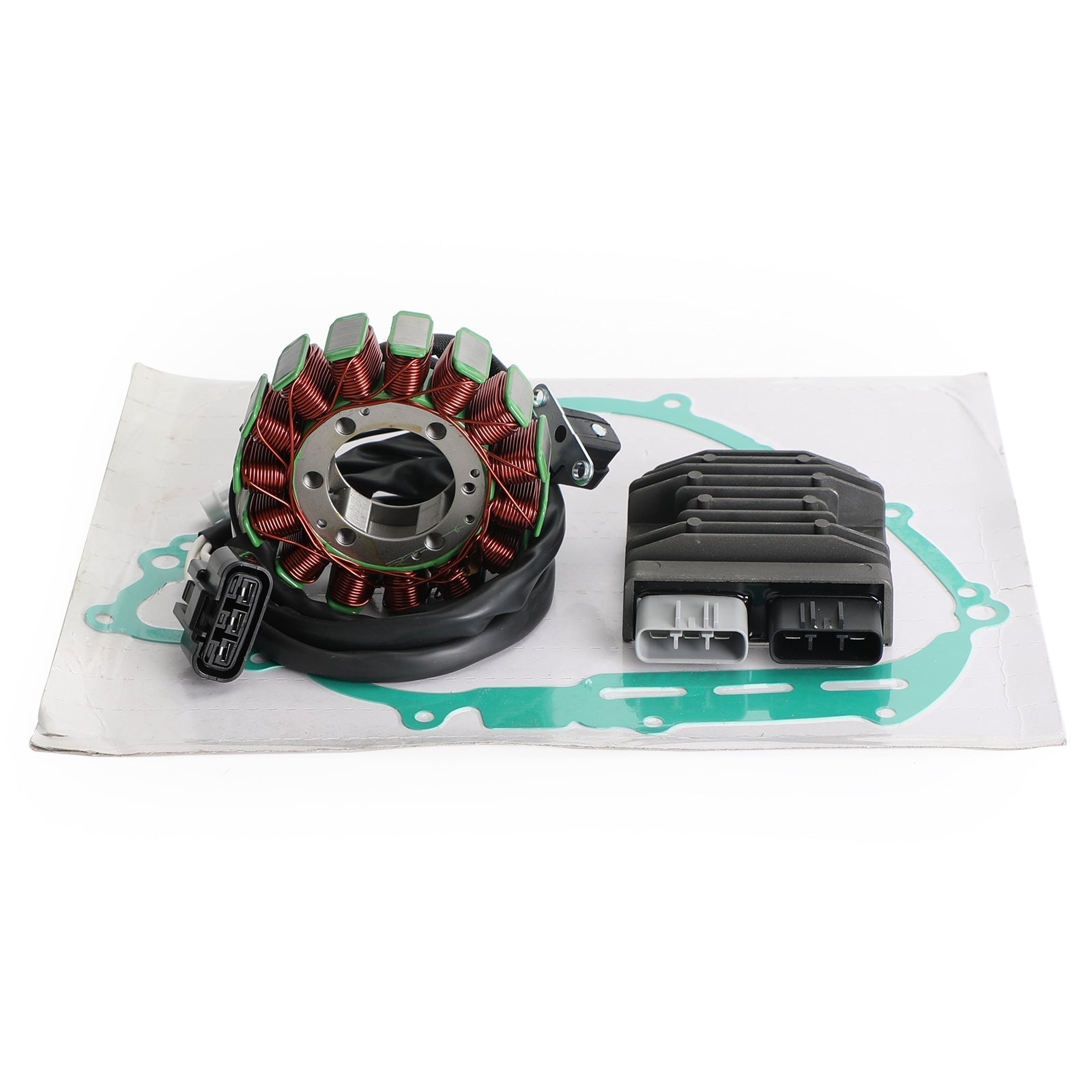 2008-2013 Yamaha YFM700 YFM700FWAD Grizzly 700 EPS Limited Edition Magneto Stator Regulator Rectifier Gasket 28P-81410-00 28P-81410-01 Generic