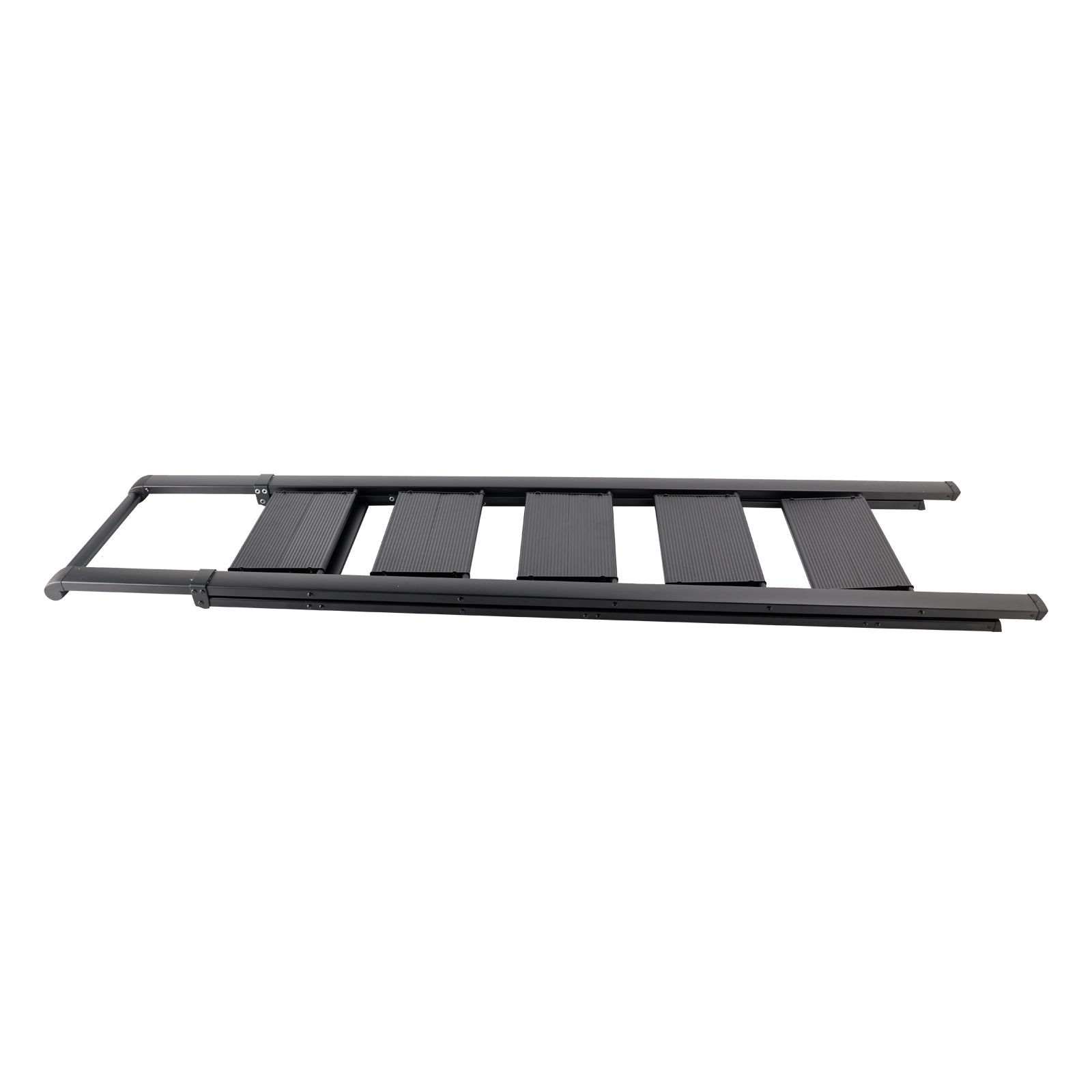 5 Step Ladder, Foldable Step Stool, Aluminum Step Ladder with Anti-Slip Pedal