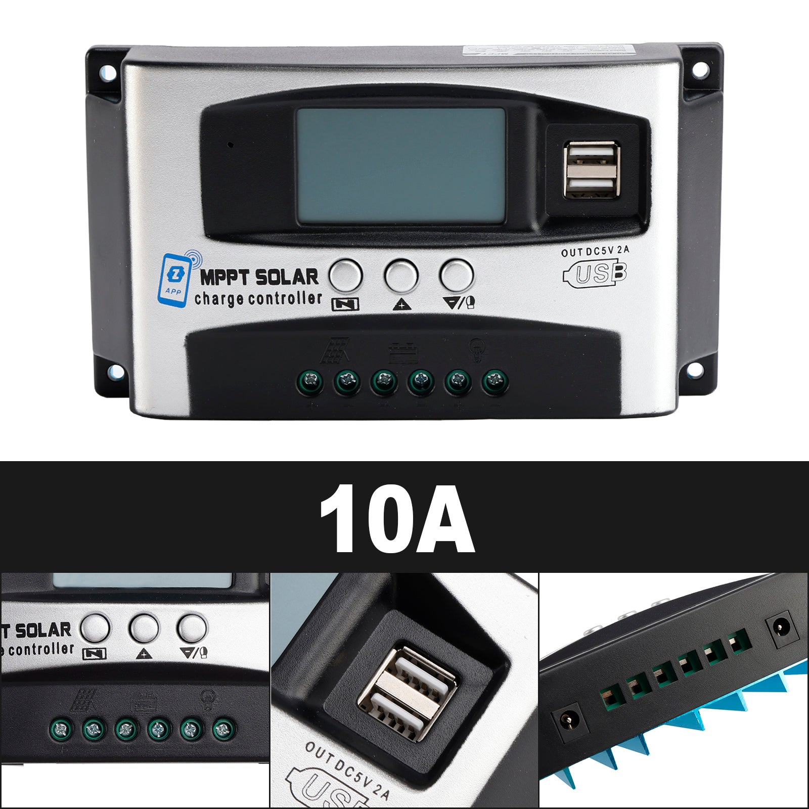 30A/40A MPPT High Energy Solar Controller APP to Remotely Manage DSP Controller