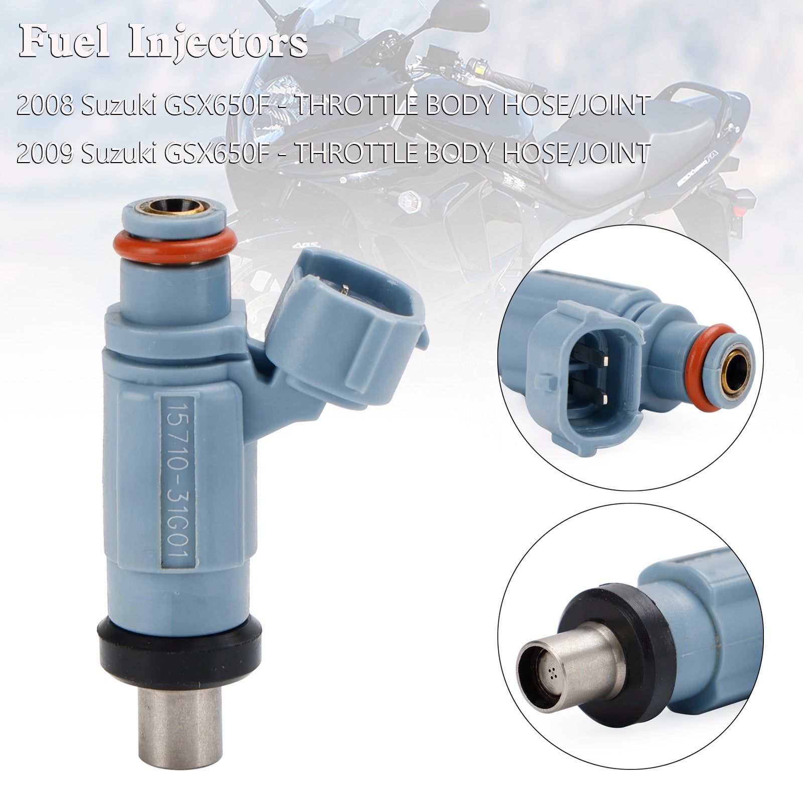 Fuel Injector 4 Holes 15710-17H00 For Suzuki GSX650F KATANA 2008-2009