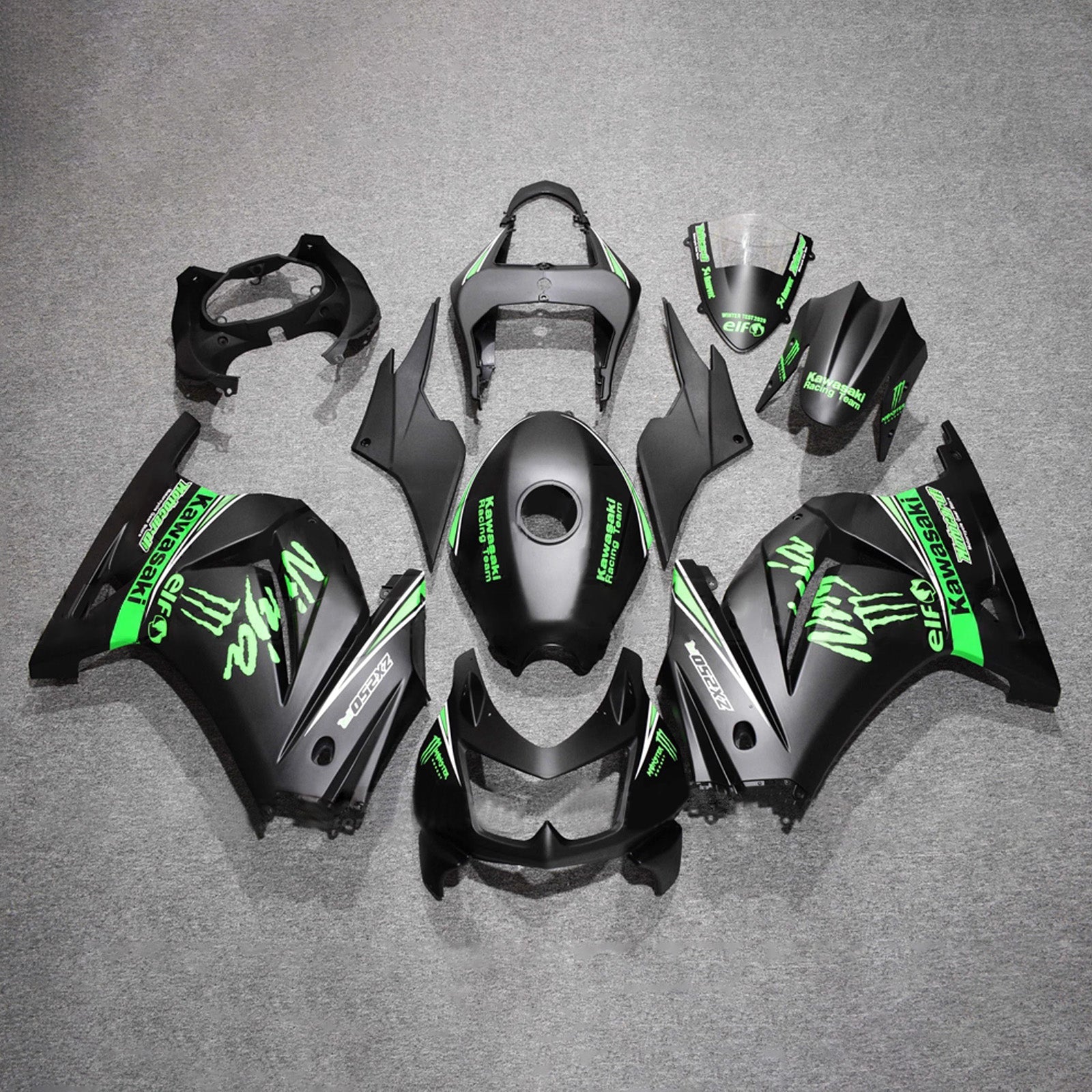 Injection Fairing Kit Bodywork Plastic ABS fit For Kawasaki EX250 Ninja250R 2008-2012