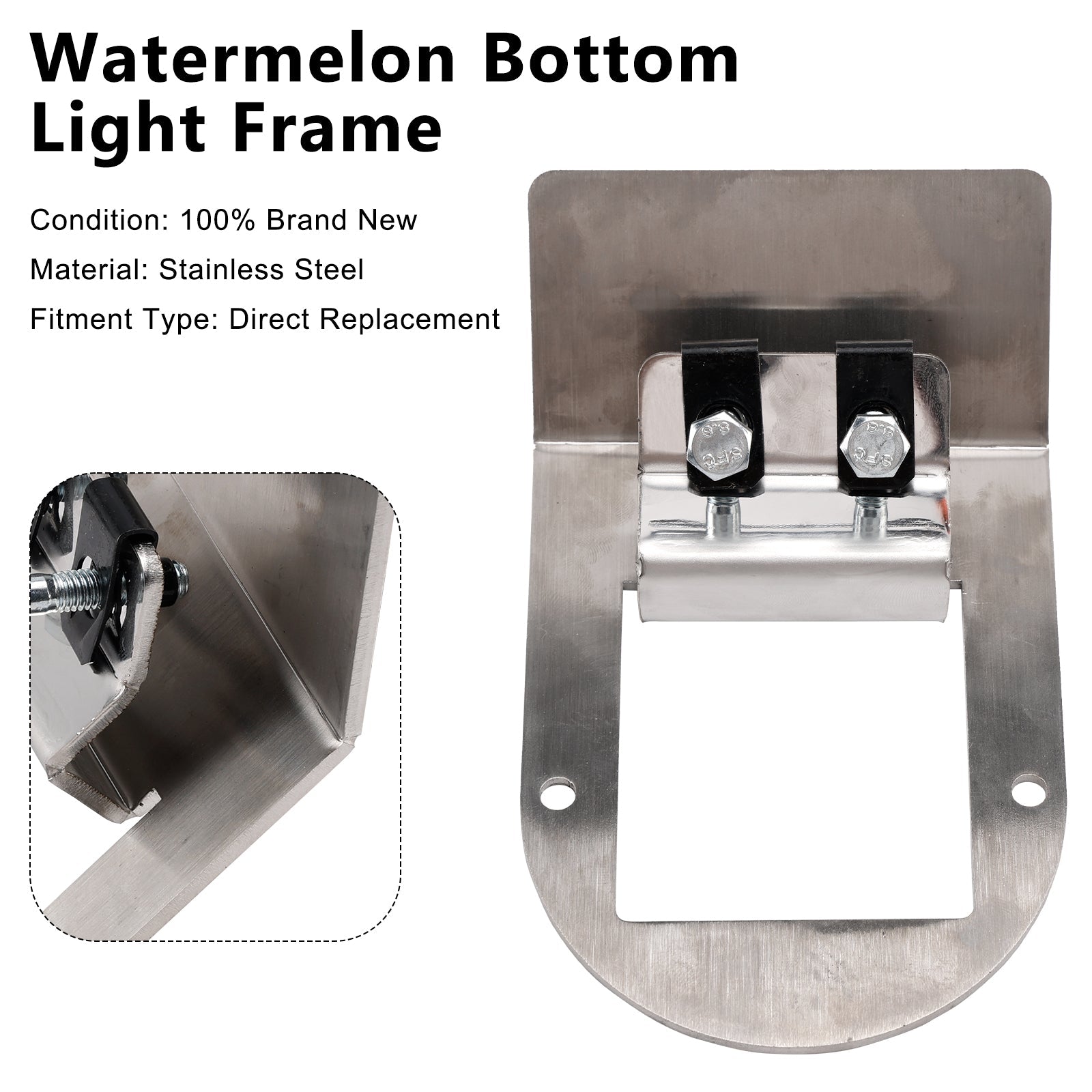 Universal Truck RV Trailer Watermelon Light Watermelon Under Glow Frame Bracket Universal Clamp Style Mount