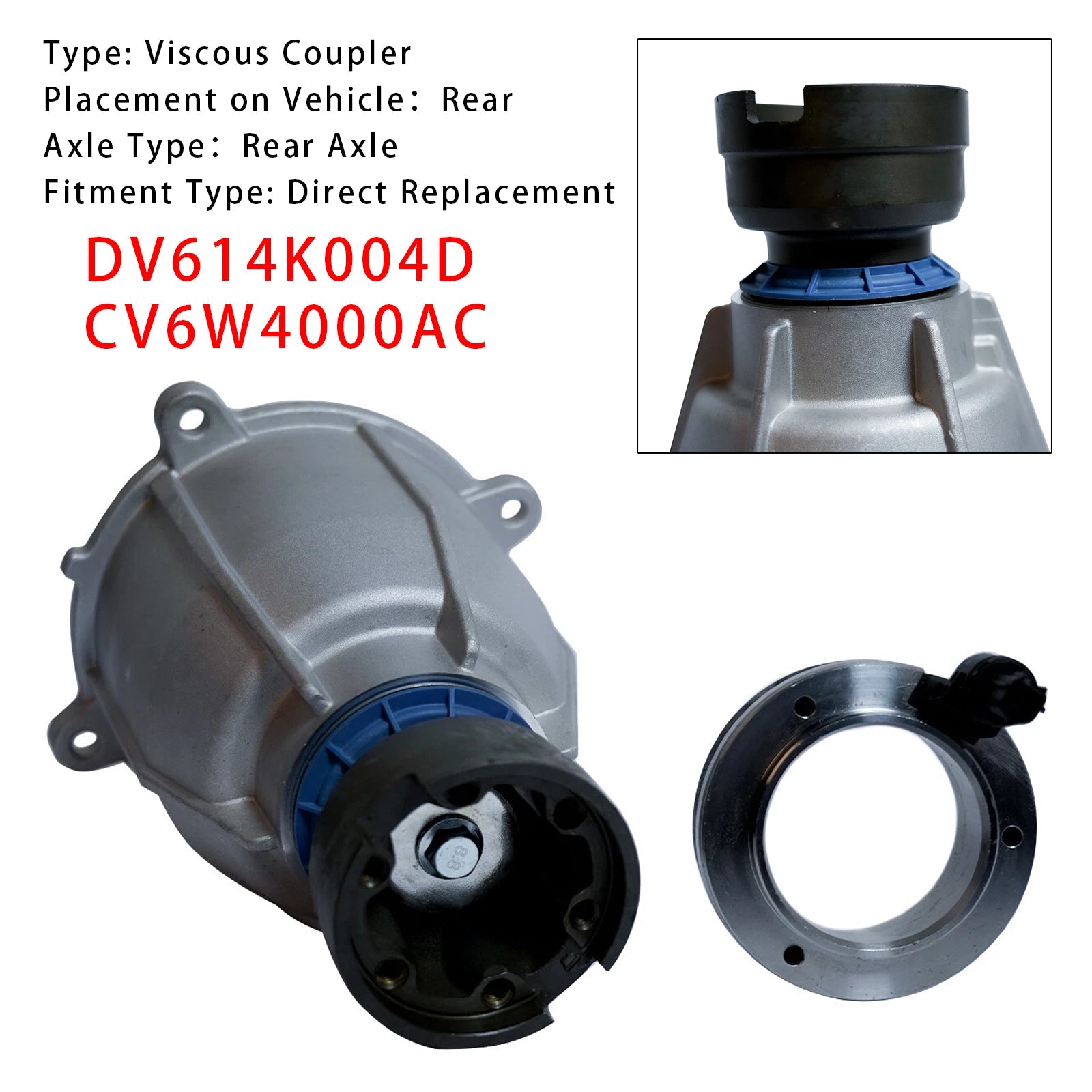2013-2020 Ford Fusion Viscous Coupler DV614K004D CV6W4000AC