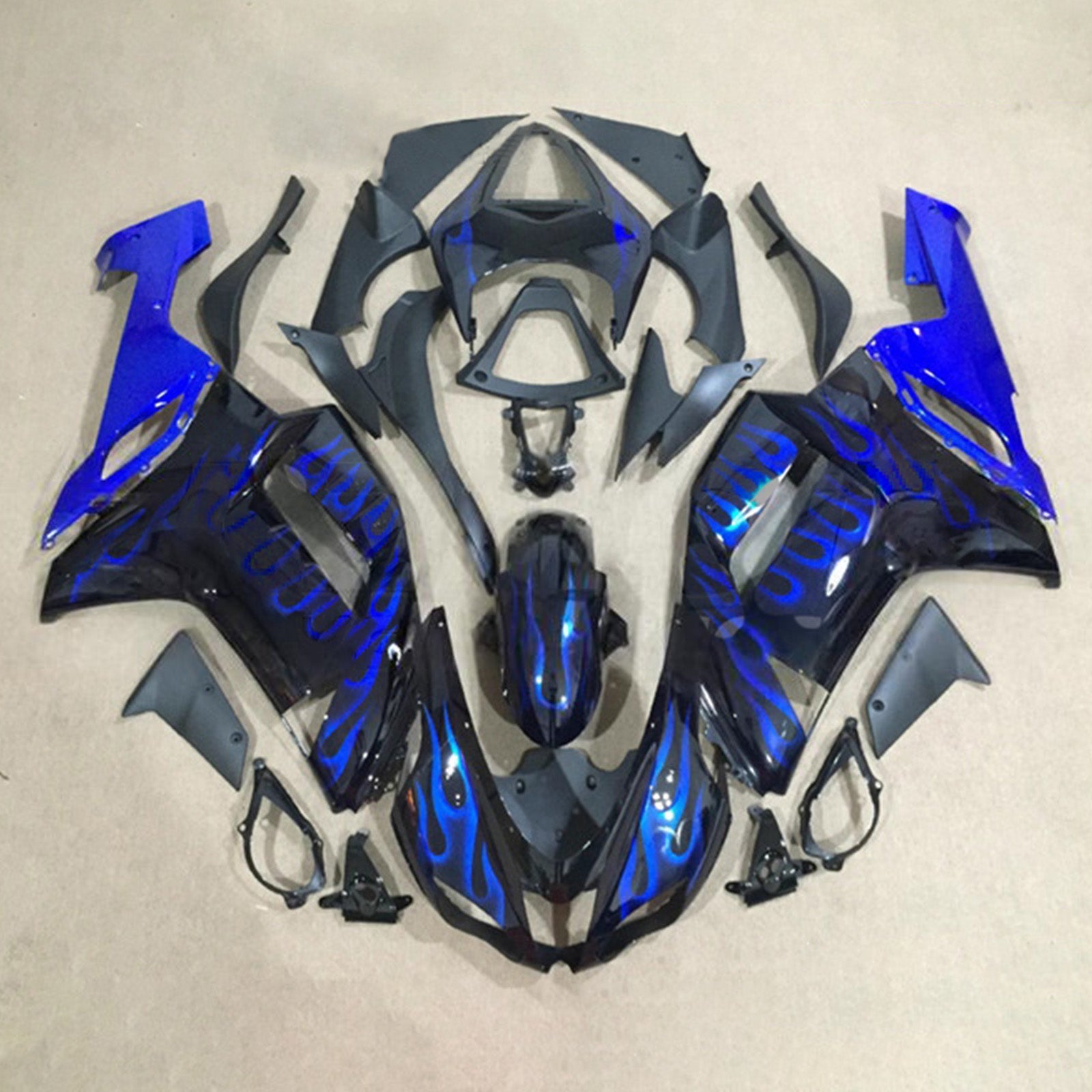 Injection Fairing Kit Bodywork Plastic ABS fit For Kawasaki ZX6R 636 2007-2008