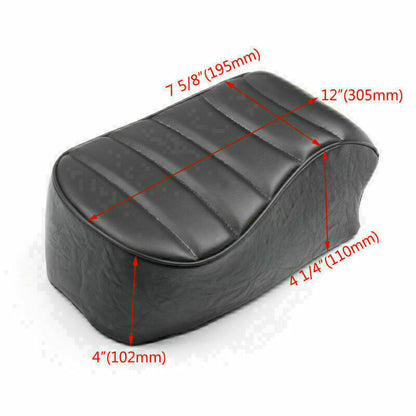 16-18 XL883N 883 Black S3 Leather Rear Seat Sportster Passenger Iron Fit Pad