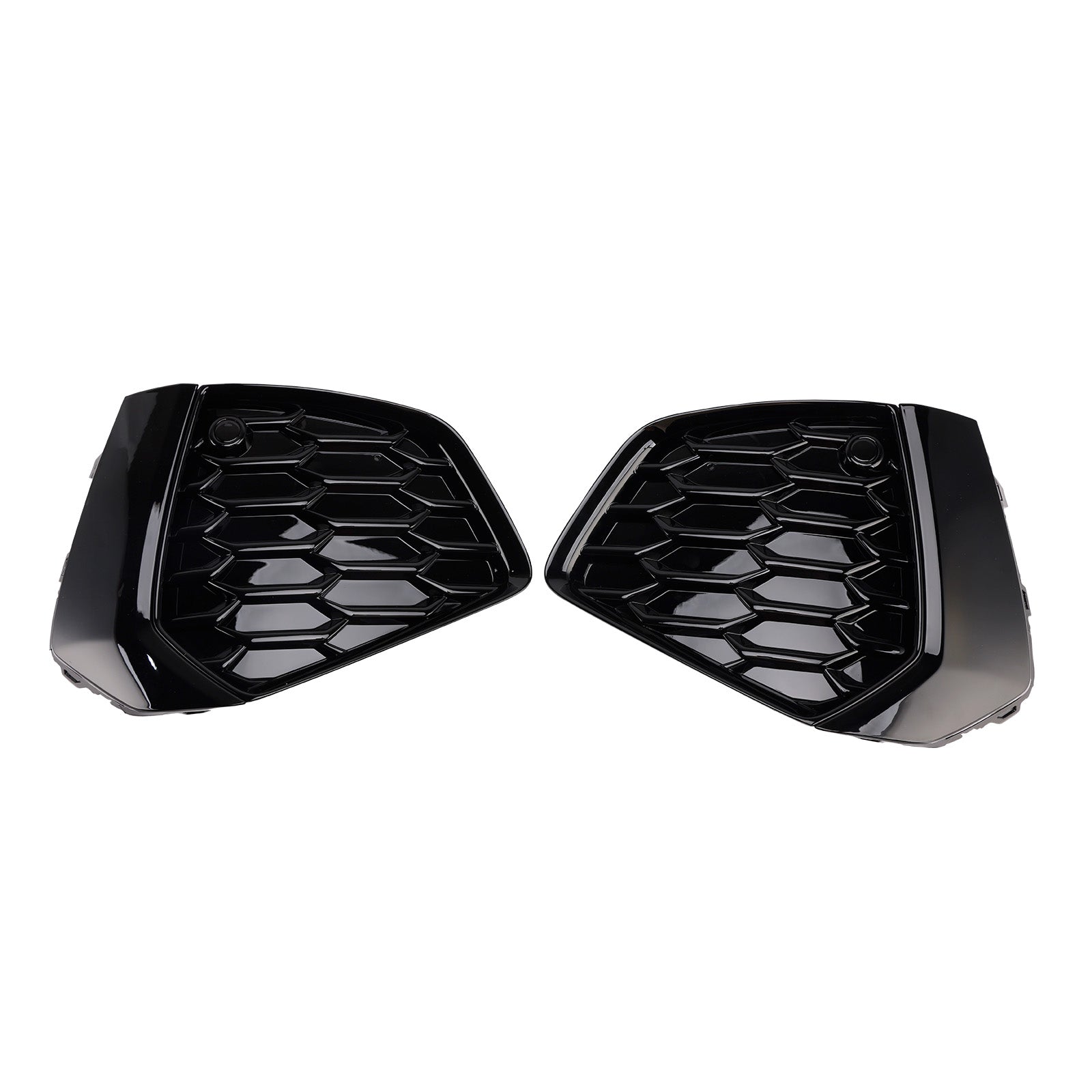 2021 2022 2023 Audi A3 S-line Black Front Honeycomb Fog Light Grille Cover