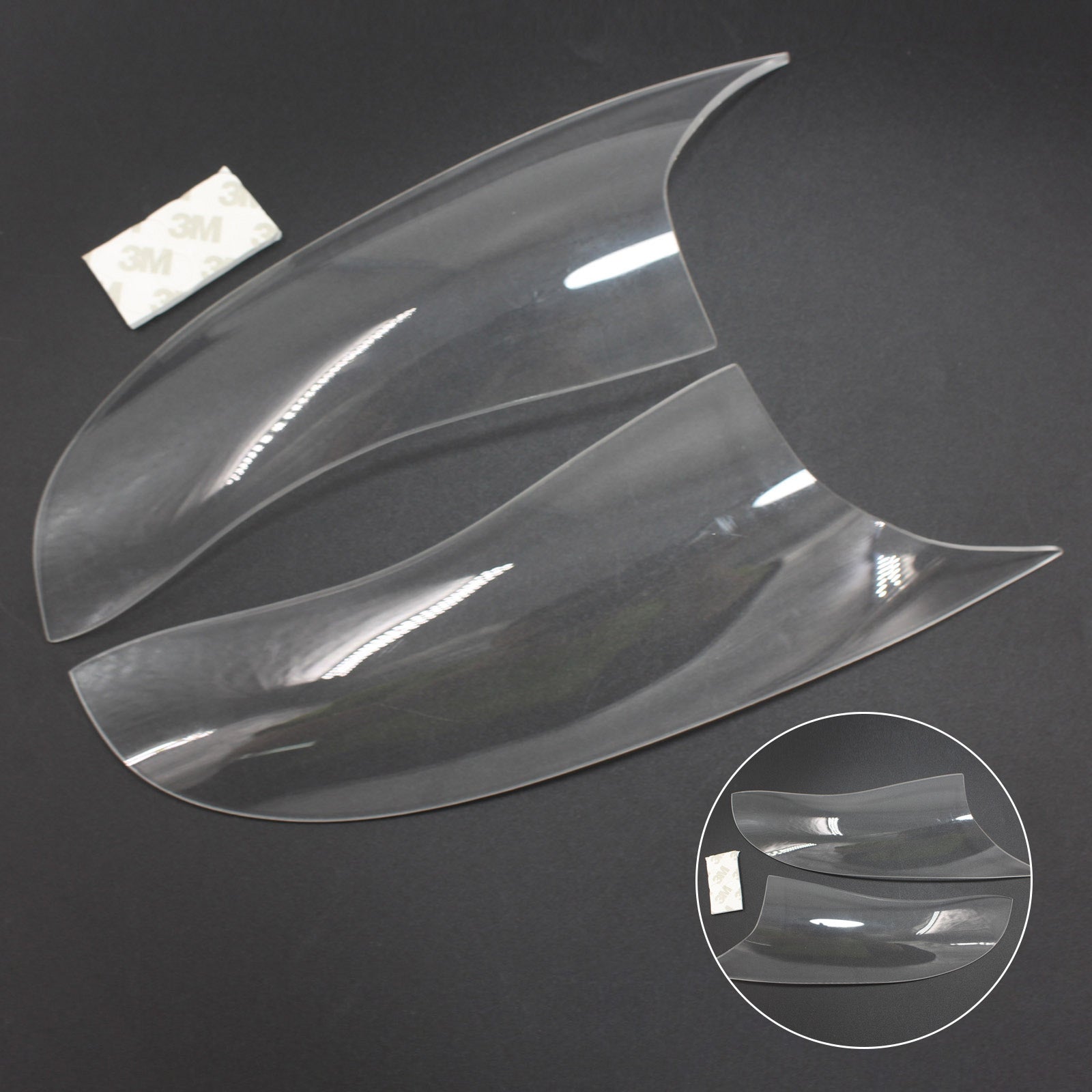 2016-2018 Kawasaki Zx-10R Zx 10R Front Headlight Lens Protection Cover Smoke Generic