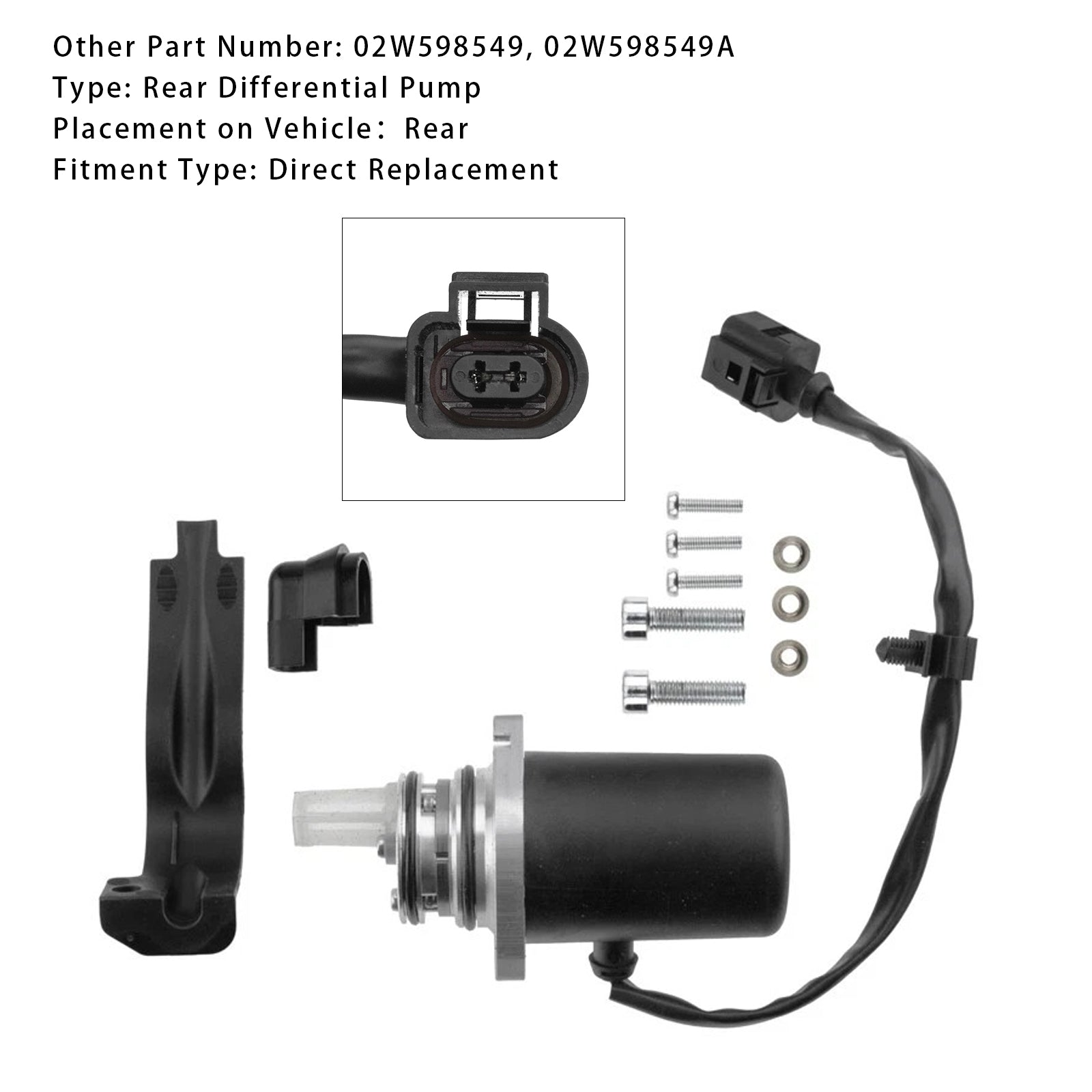 2003-2009 VW Transport V Rear Differential Pump 02W598549 02W598549A