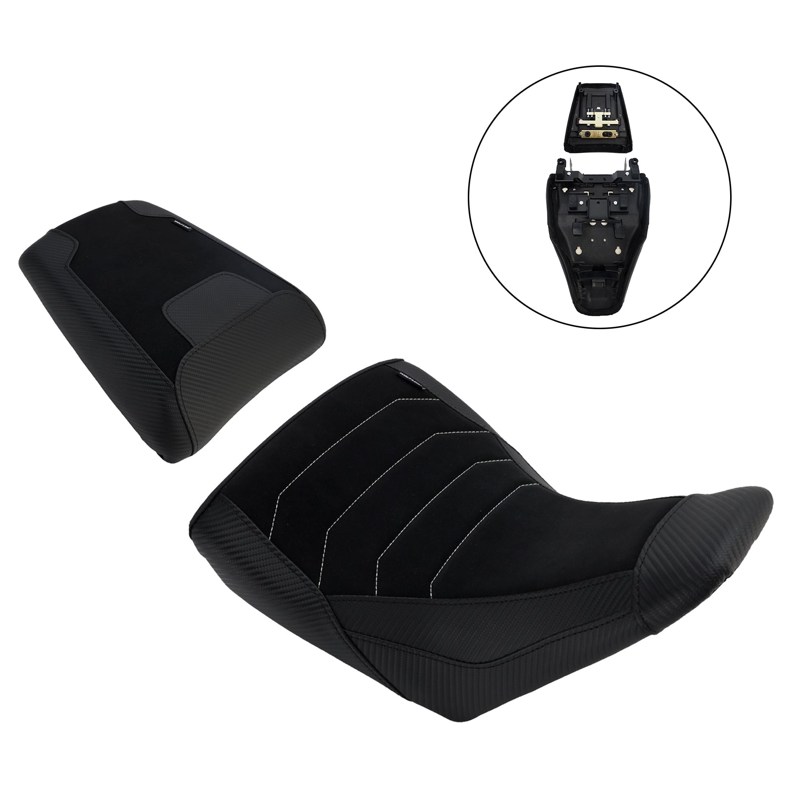 2023+ For Suzuki V-Strom Dl1050 Lower Front&Rear Driver Seat Pillion Black