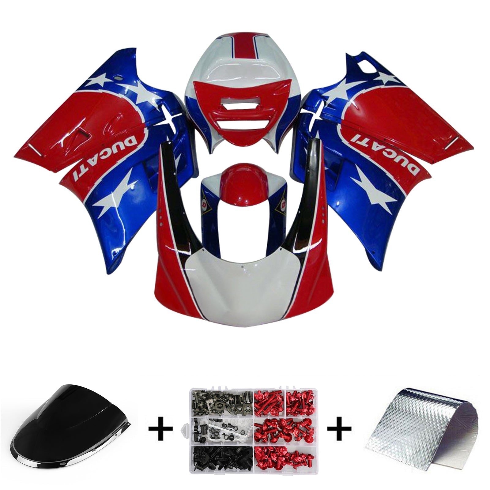 1996-2002 Ducati 996 748 916 998 Fairing Kit Bodywork ABS #103