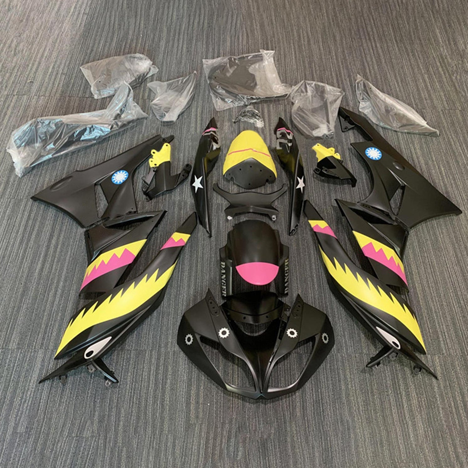 2009-2012 Kawasaki ZX6R 636 Fairing Kit Bodywork Plastic ABS