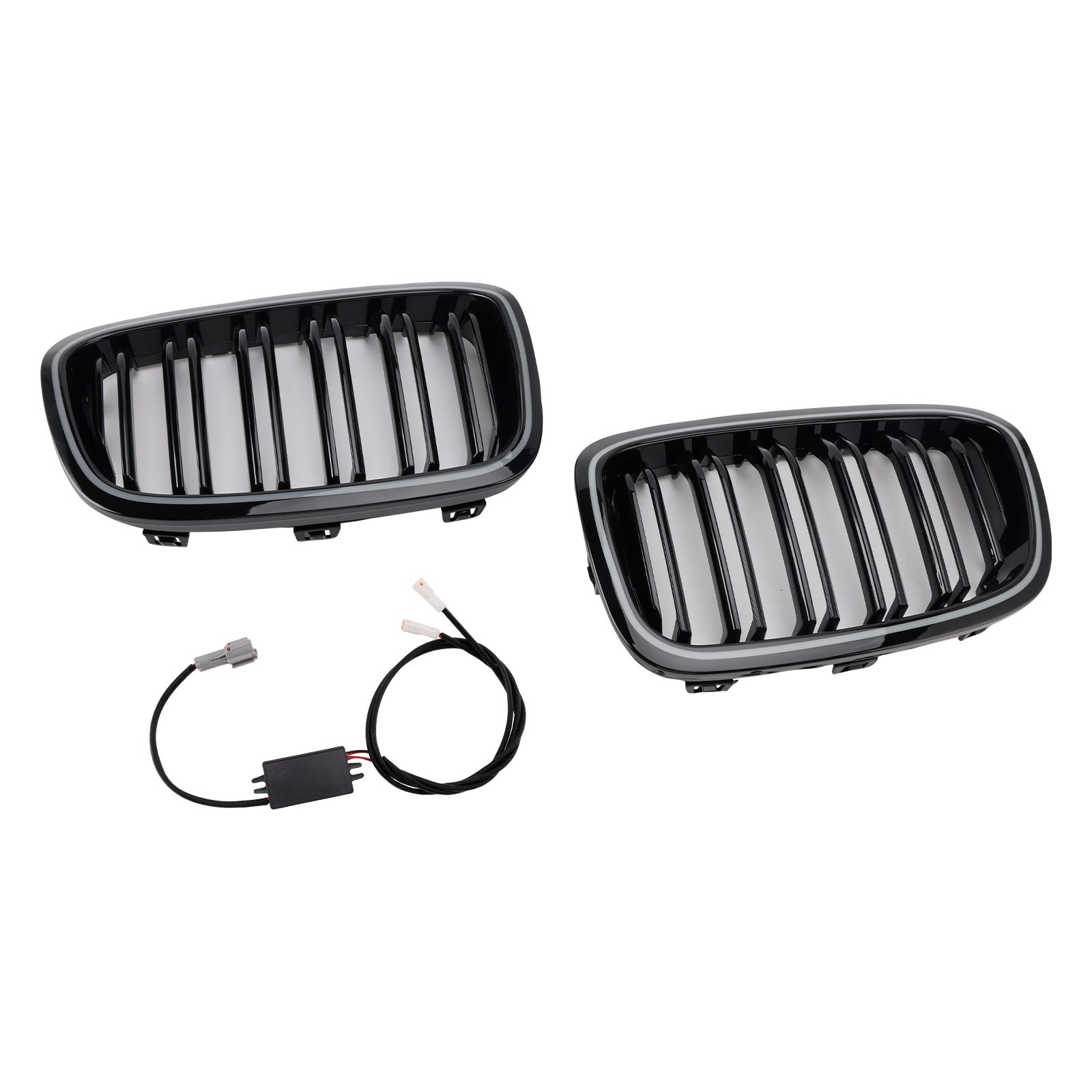 2012-2014 BMW 1 Series F20 F21 2PCS Front Bumper Kidney Grille Grill 551137239021