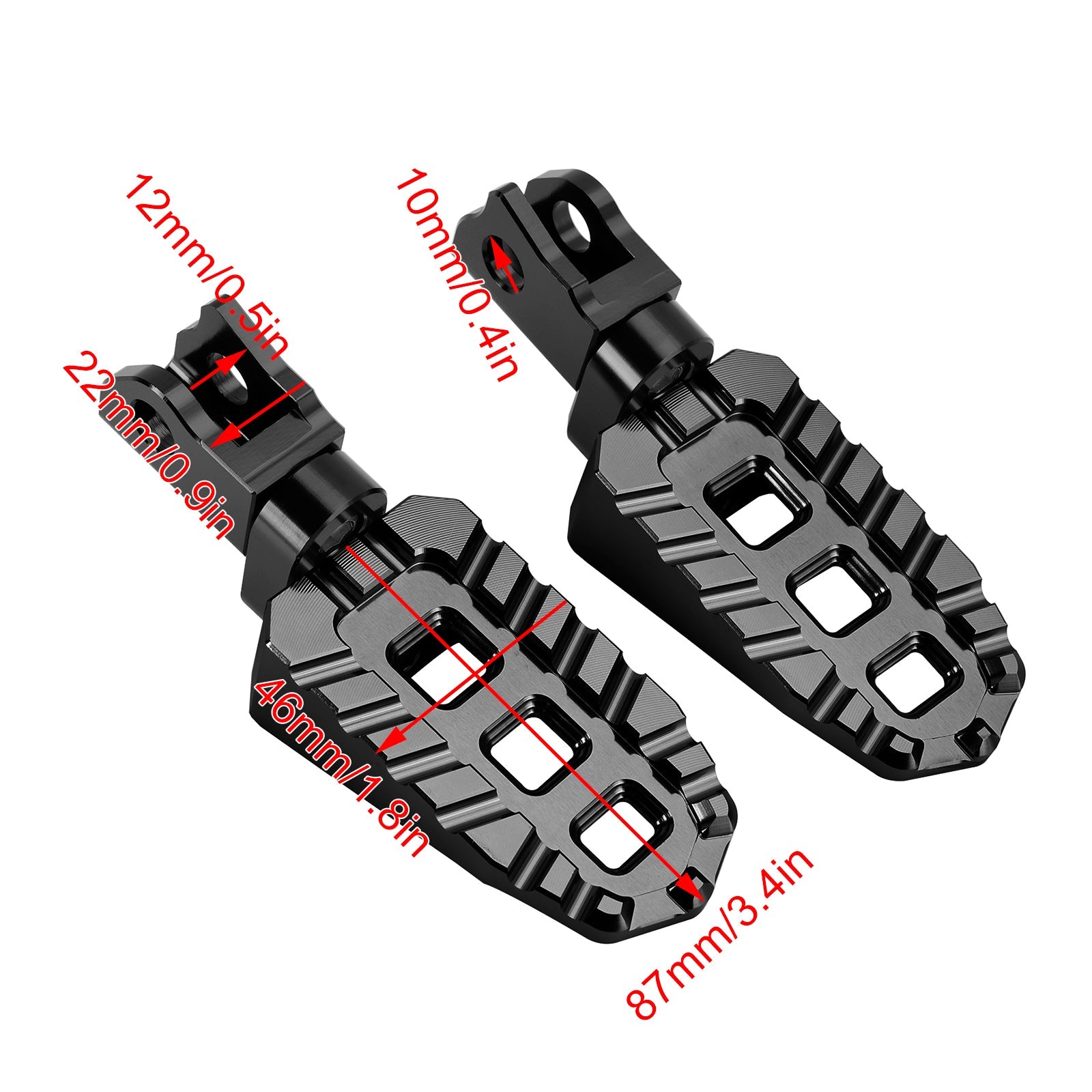 2020-2024 KAWASAKI KLX230S KLX230R Front Footrests Foot Pegs
