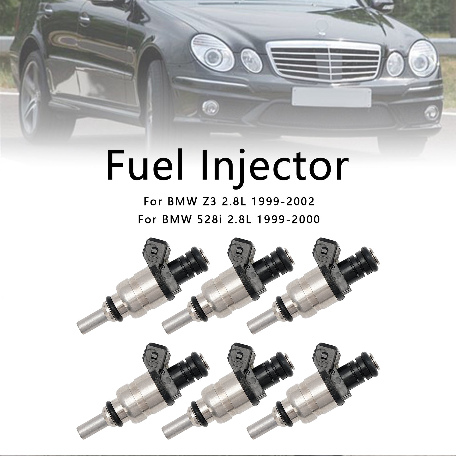 1999-2002 BMW Z3 2.8L 6PCS Fuel Injector 13537546244 1427240 7546244