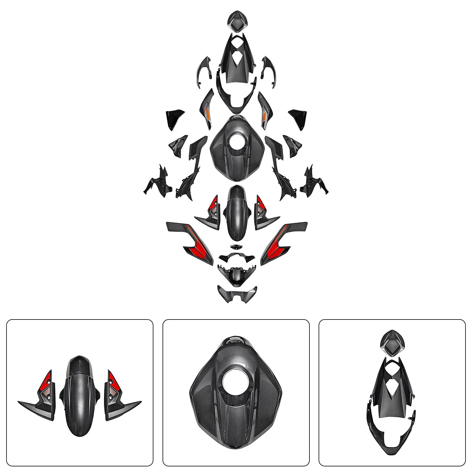 Injection Bodywork Fairing Kit for Street Triple 765 R/RS 2023-2025