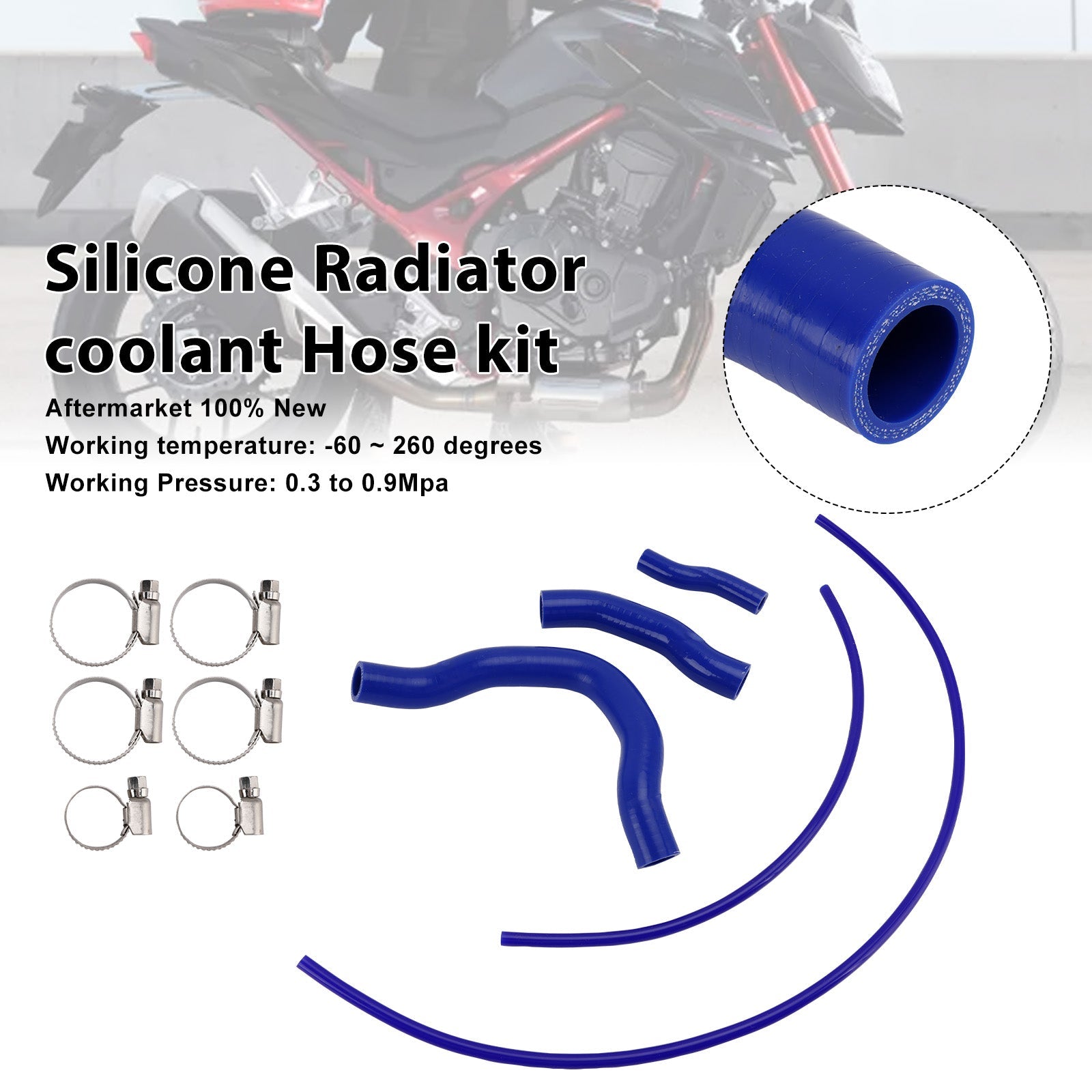 2023-2025 Honda CB750 Hornet Silicone Radiator coolant Hose