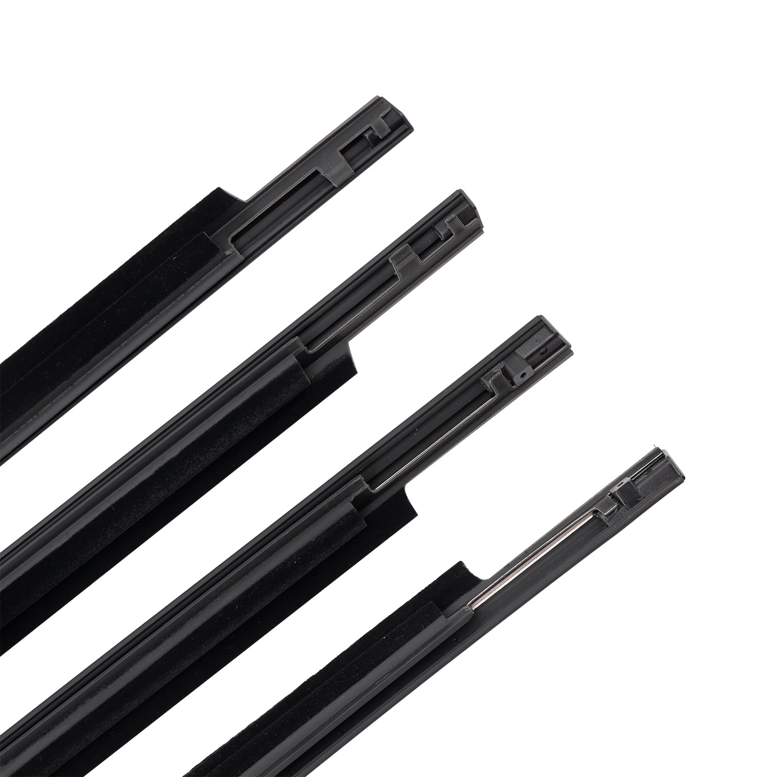 2008-2015 Toyota Land Cruiser LC 200 4PCS Door Glass Belt Outer Molding Weatherstrip 75710-60070