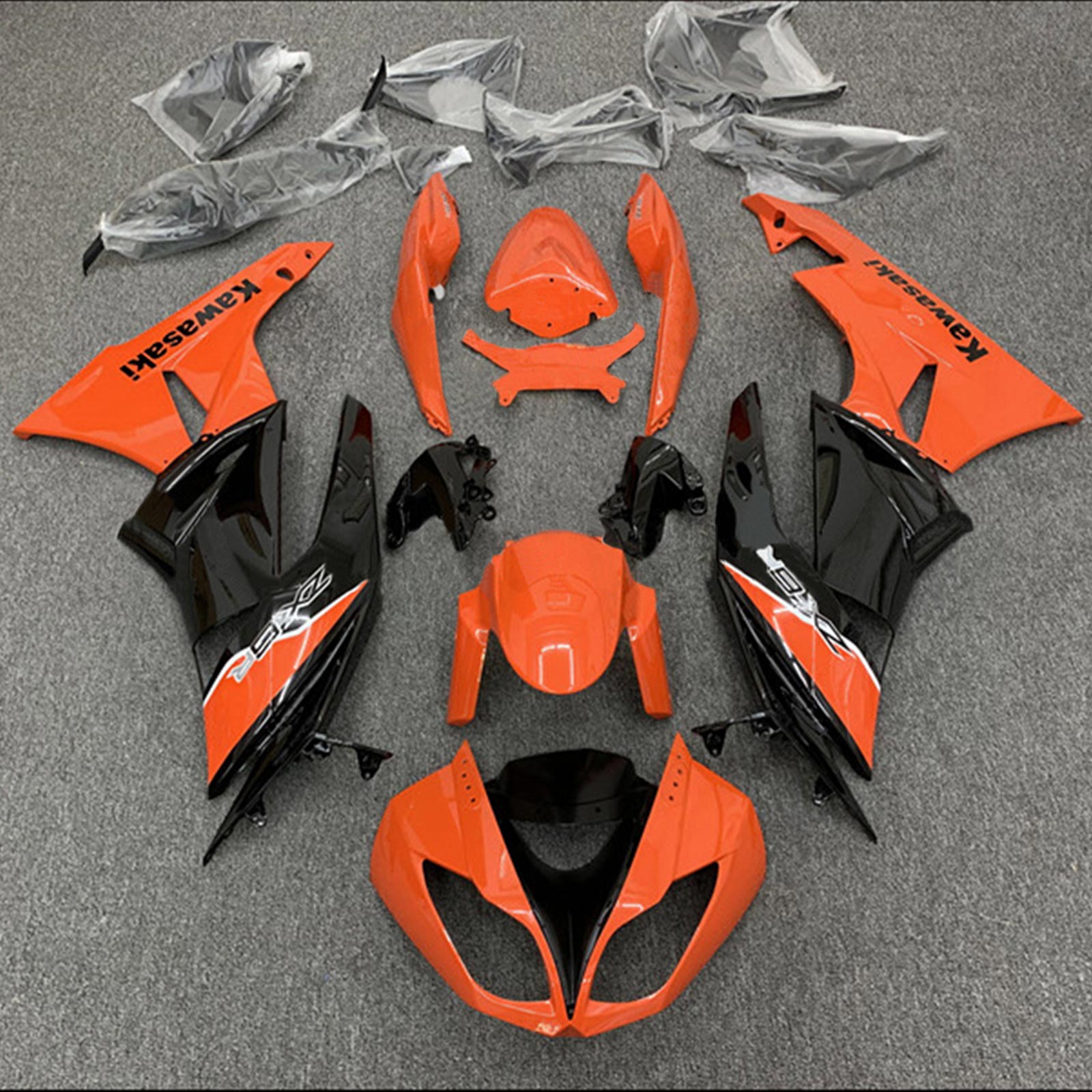 2009-2012 Kawasaki ZX6R 636 Fairing Kit Bodywork Plastic ABS