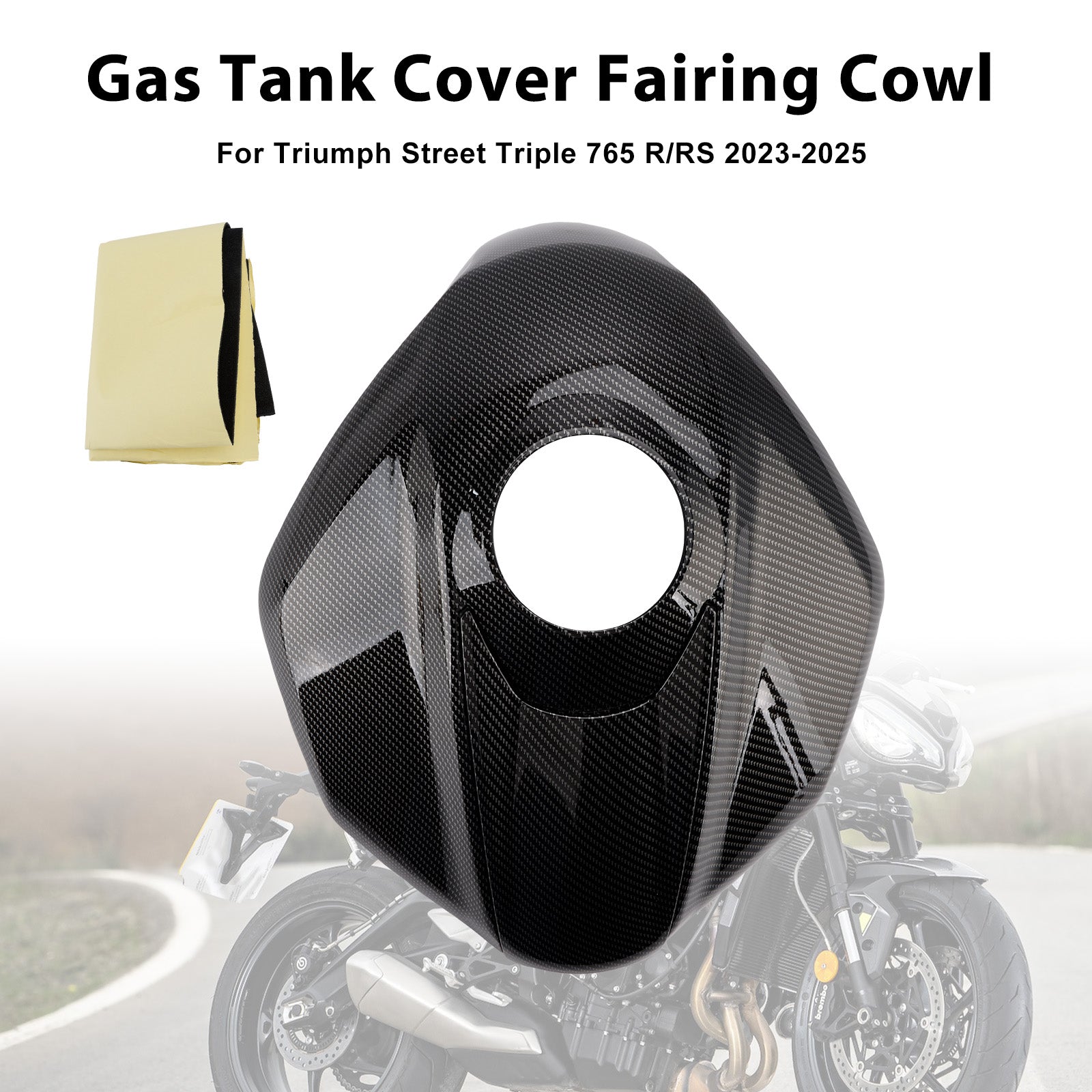 2023-2025 Street Triple 765 R/RS Gas Tank Cover Trim Fairing Cowl