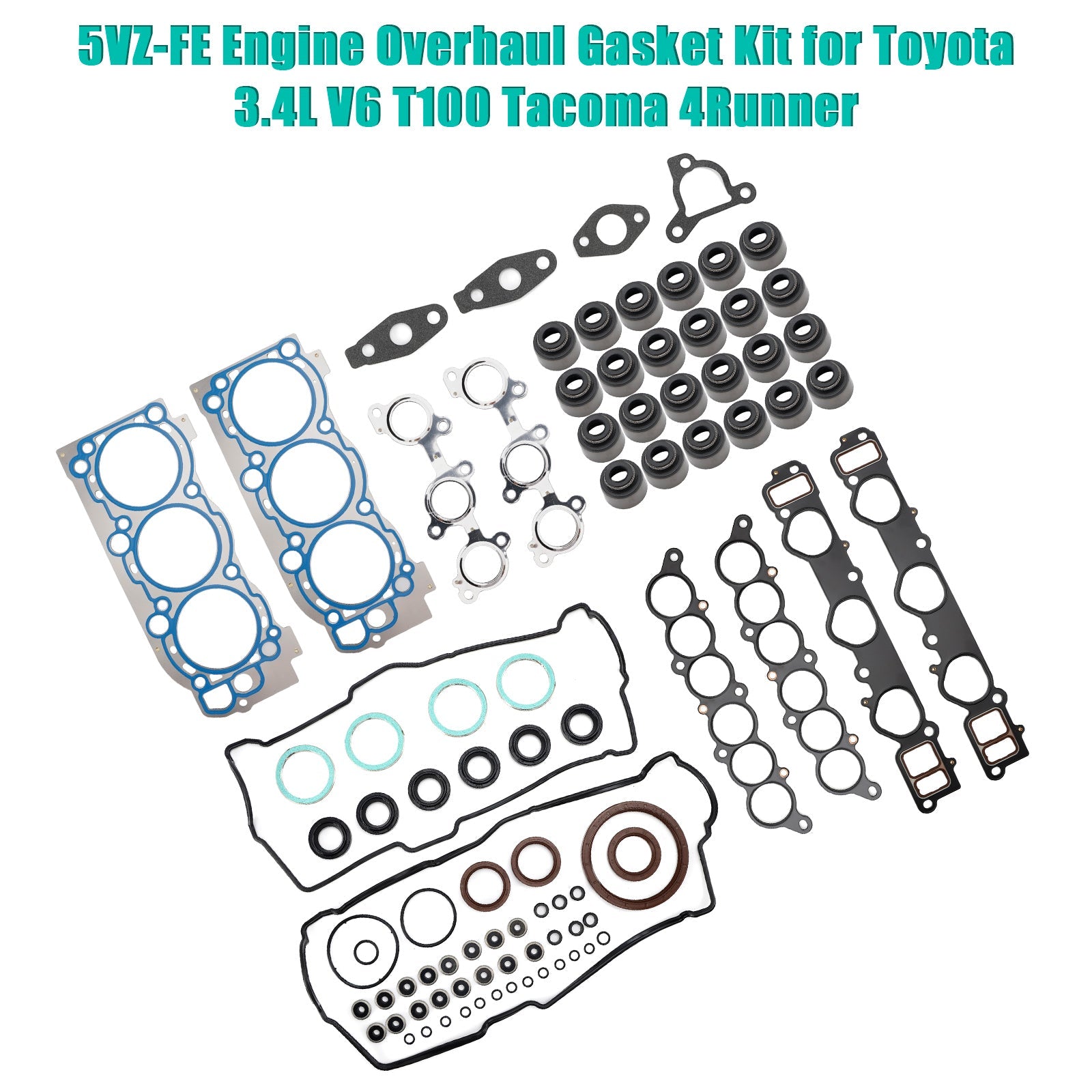 2000?C2002, 2004 GAZ-3111 Volga 5VZ-FE Engine Overhaul Gasket Kit 04111-62130