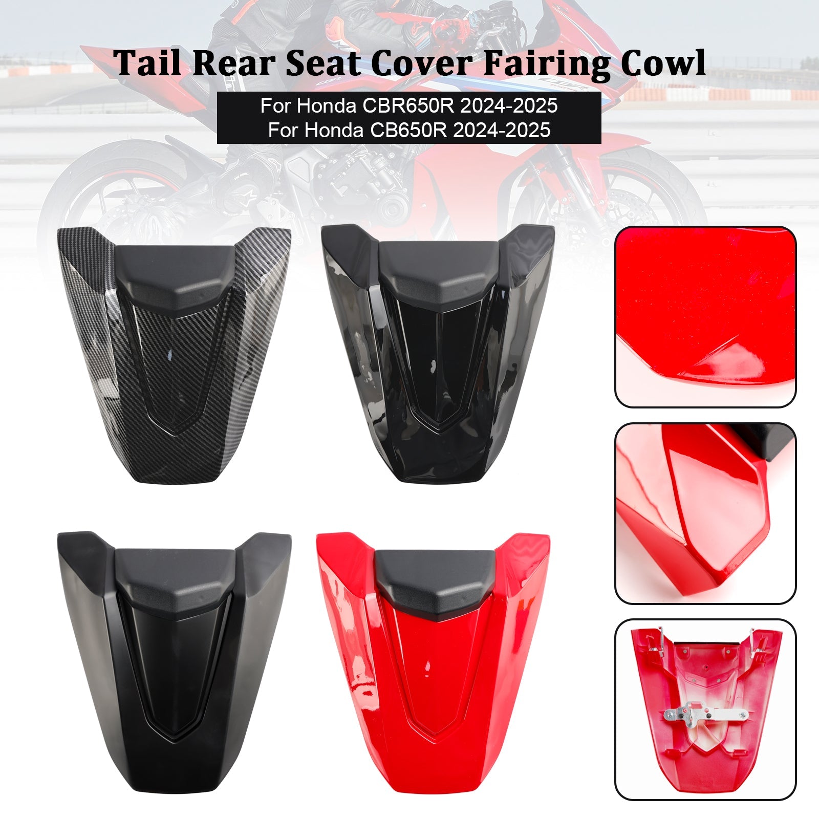 2024-2026 Honda CBR650R CB650R Rear Tail Seat Fairing Cover