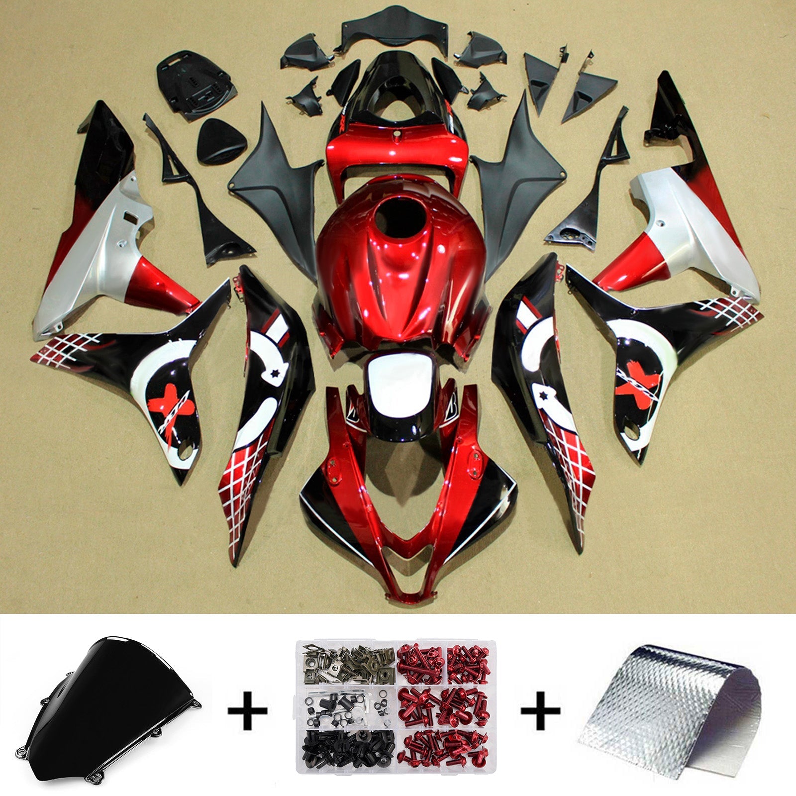 Injection Fairing Kit Bodywork Plastic ABS For Honda CBR600RR 2007-2008 F5