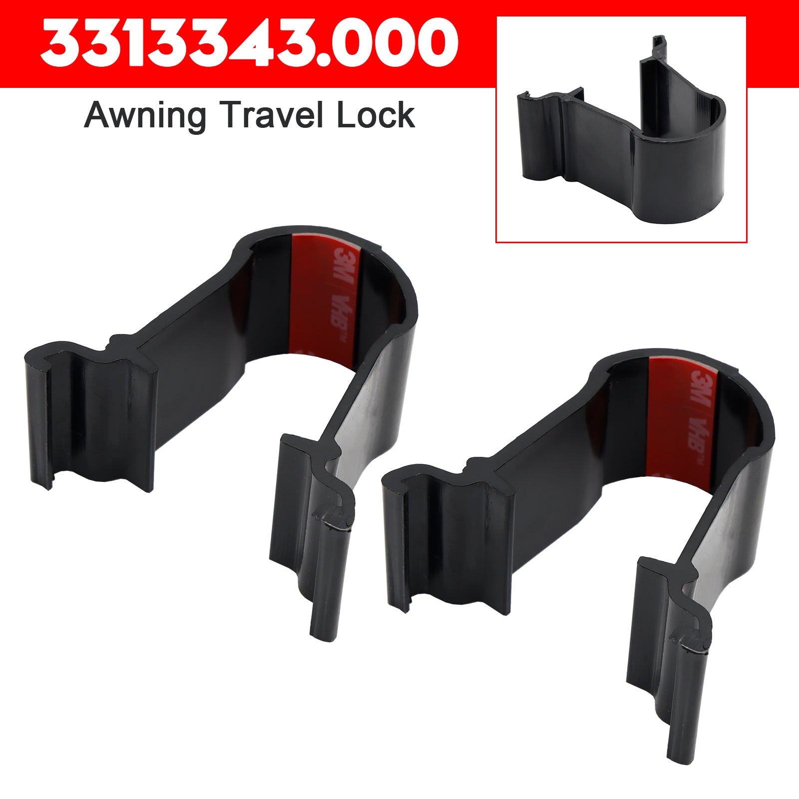 2PCS 3313343.000 Awning Travel Lock for Dometic Rounded Universal