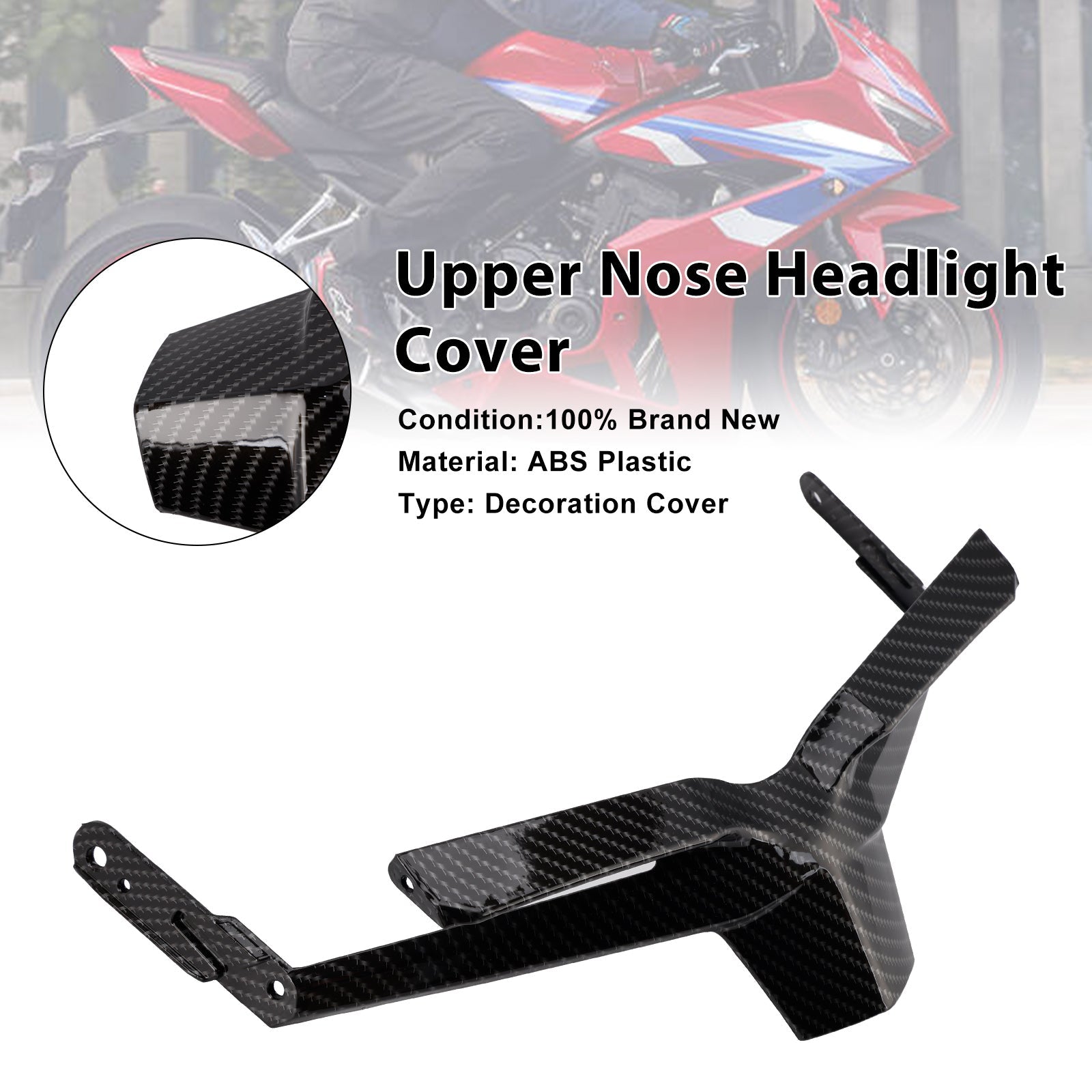 2024-2025 Honda CBR650R Front Upper Nose Headlight Cover Fairing