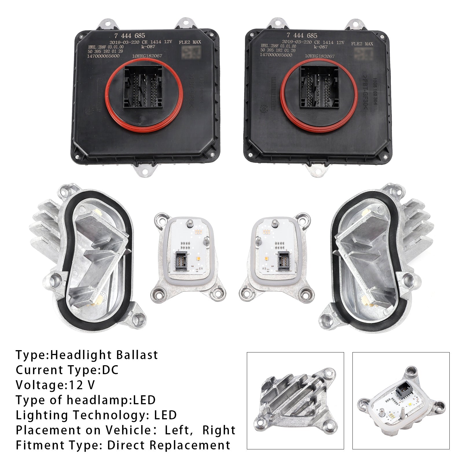 2018 2019 2020 BMW F32 F33 F36 Gran Coupé LCI 430i 430iX 440i 440iX Adaptive LED Headlight Control Module 63117493229