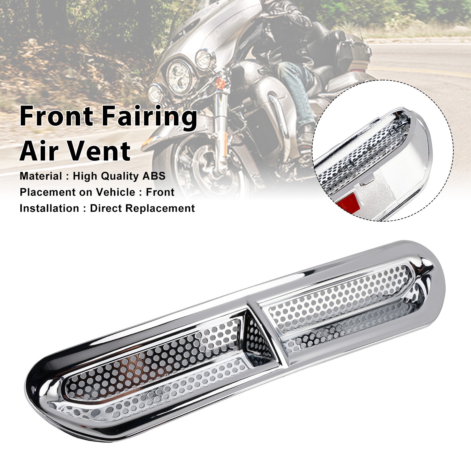 2014-2016 Harley-Davidson Electra Glide Ultra Classic Low FLHTCUL Front Fairing Air Vent Trim
